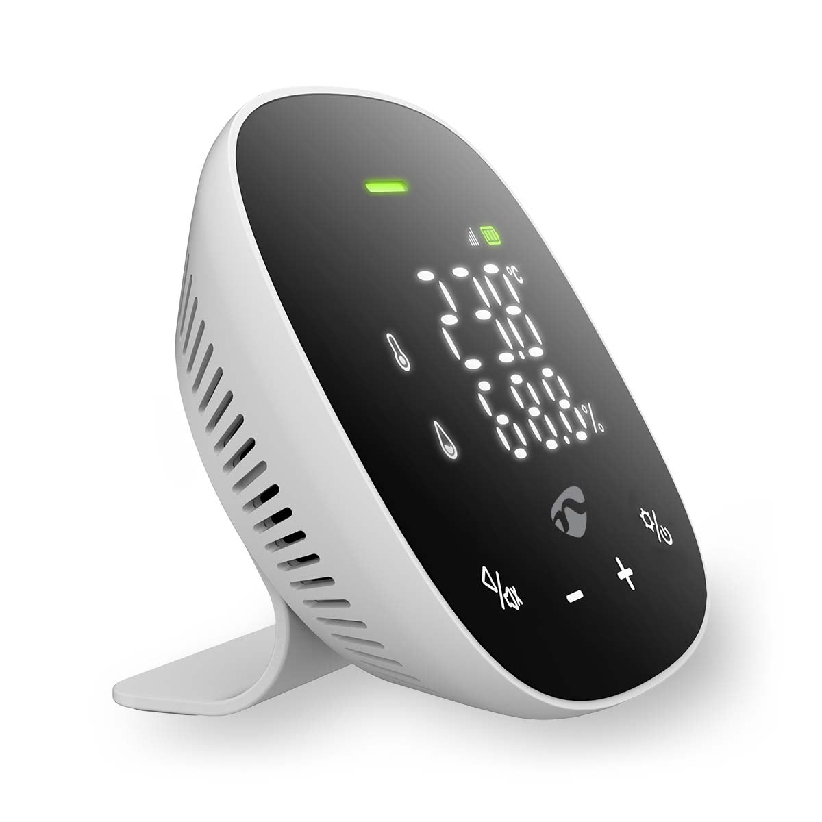 SmartLife Air Quality Monitor | Wi-Fi | Including display | Carbon Dioxide (CO2) / Humidity / Temperature | Android™ / IOS | Black / White