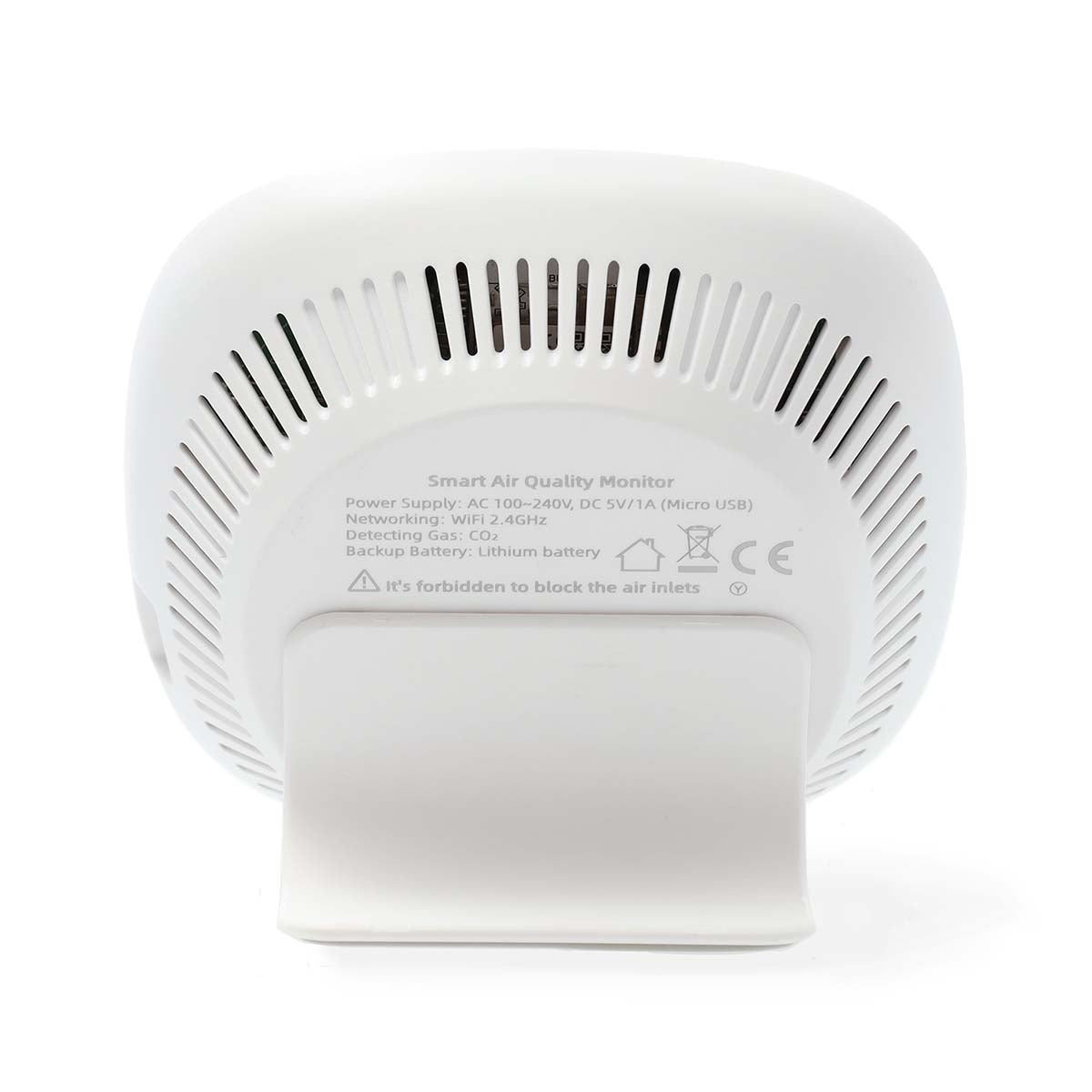 SmartLife Air Quality Monitor | Wi-Fi | Including display | Carbon Dioxide (CO2) / Humidity / Temperature | Android™ / IOS | Black / White