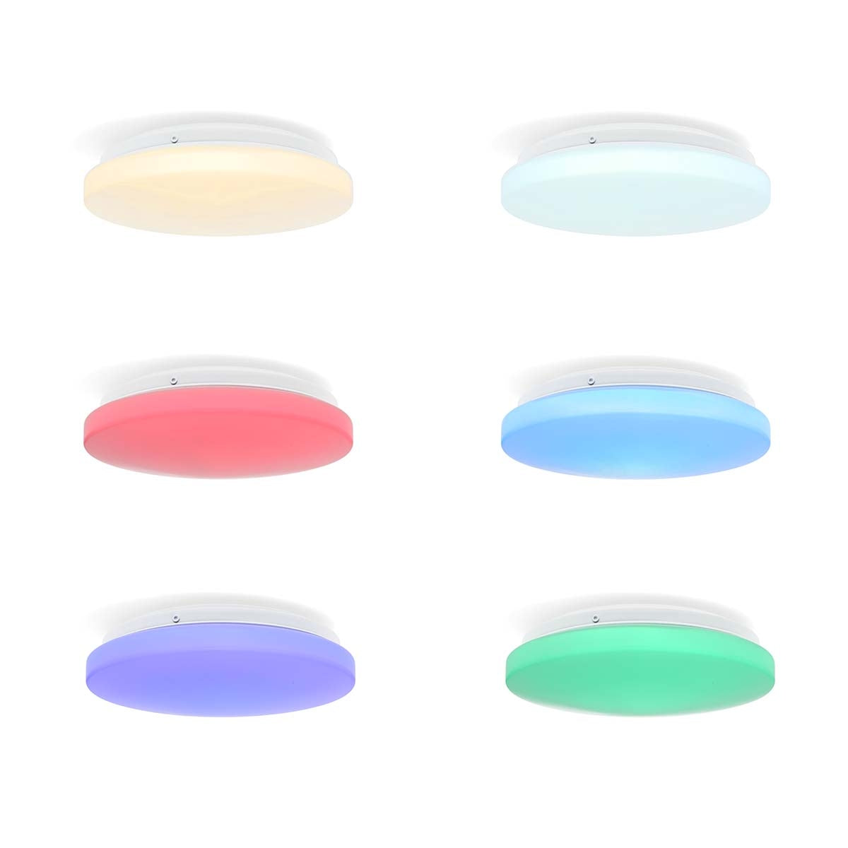 SmartLife Ceiling Light | Wi-Fi | RGB / Warm to Cool White | Round | Diameter: 260 mm | 1820 lm | 2700 - 6500 K | IP44 | Energy class: F | Android™ / IOS