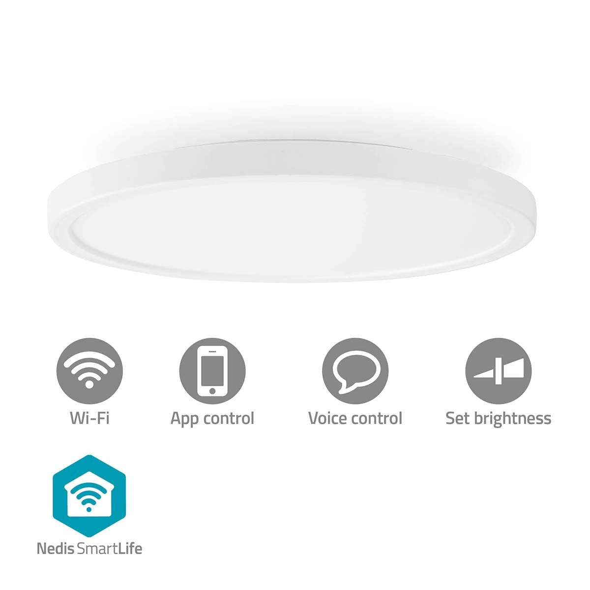 SmartLife Ceiling lamp | Wi-Fi | RGB / Warm to cool white | Round | Diameter: 290 mm | 1800 lm | 2700 - 6500 K | IP20 | Energy class: F | Android™ / IOS