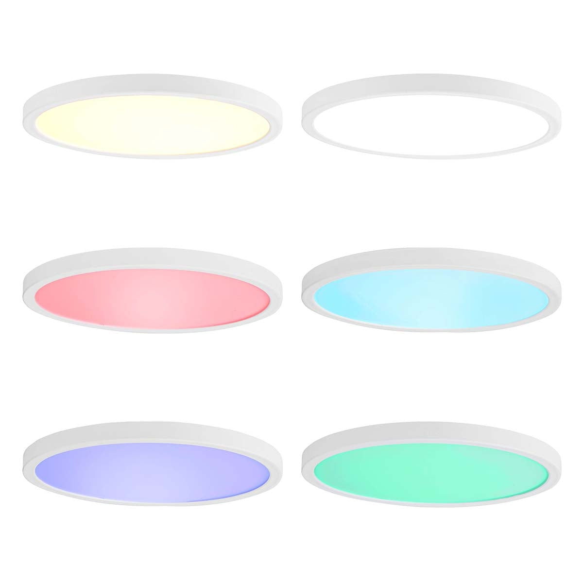 SmartLife Ceiling lamp | Wi-Fi | RGB / Warm to cool white | Round | Diameter: 290 mm | 1800 lm | 2700 - 6500 K | IP20 | Energy class: F | Android™ / IOS