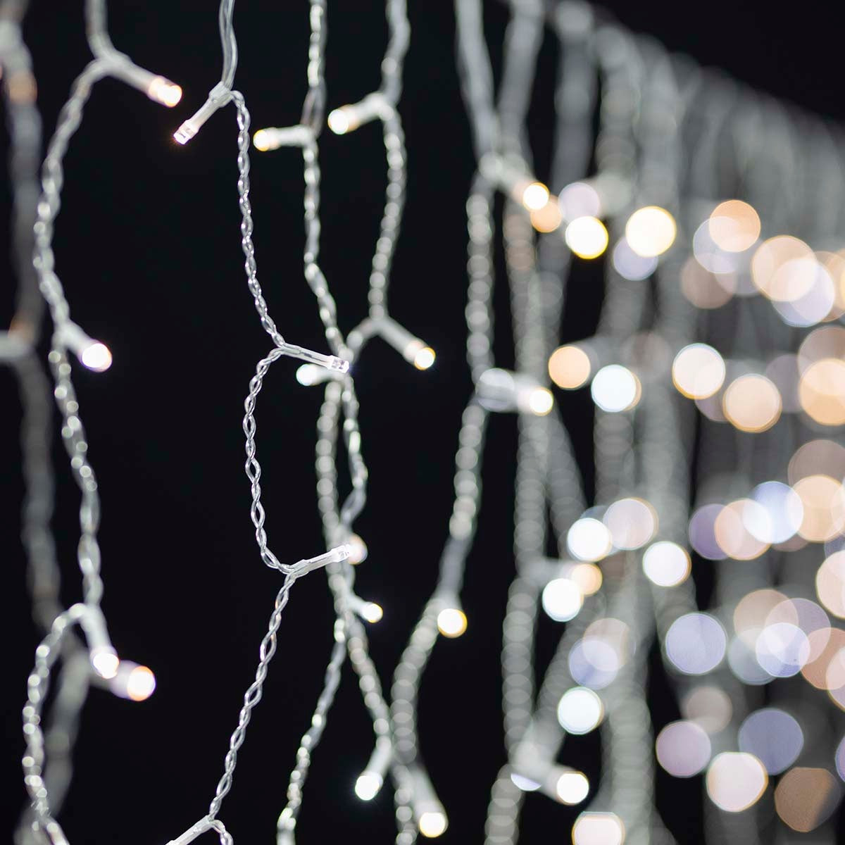 SmartLife Christmas Lighting | Curtain | Wi-Fi | Warm White | 200 LEDs | 3.00 m | Android™ / IOS