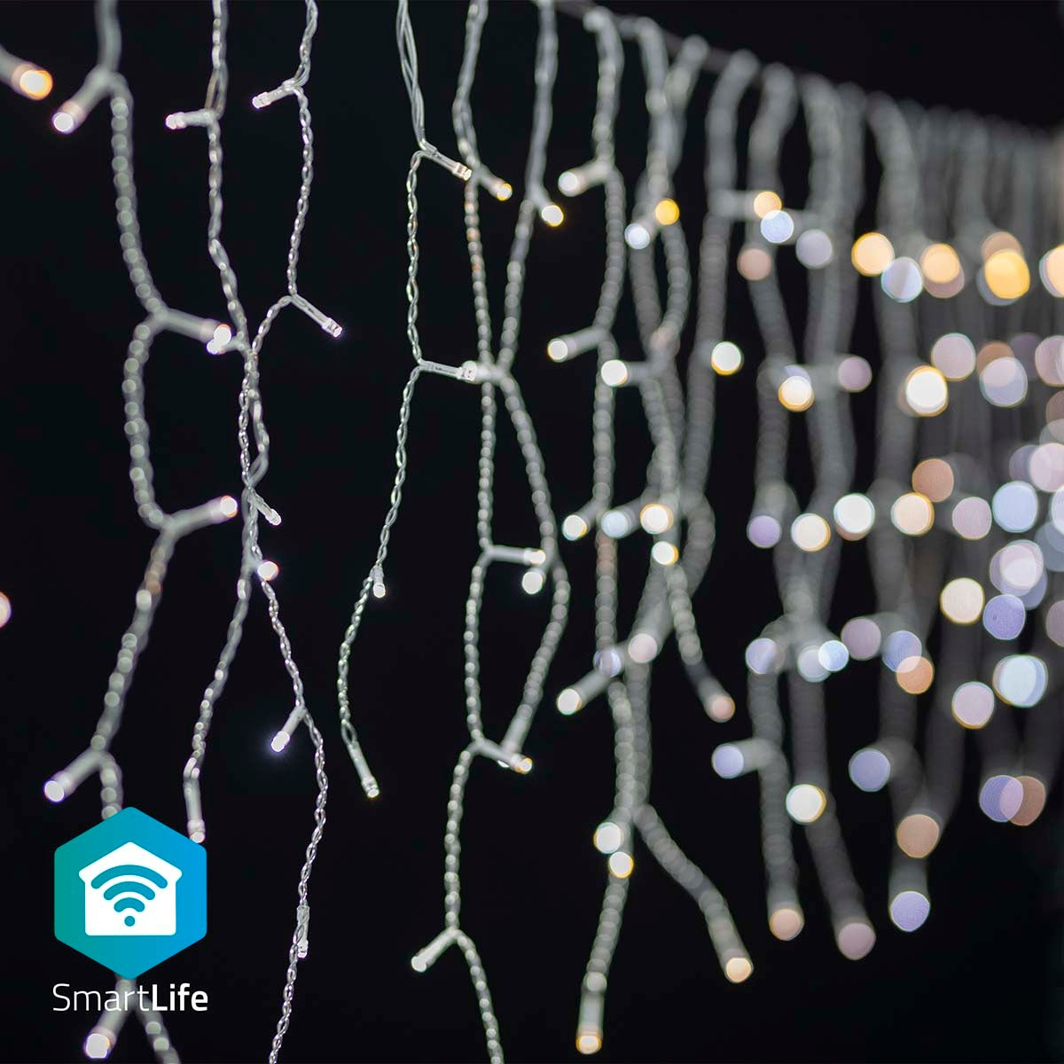 SmartLife Christmas Lighting | Icicles | Wi-Fi | Warm to cool white | 240 LEDs | 5.00 m | Android™ / IOS