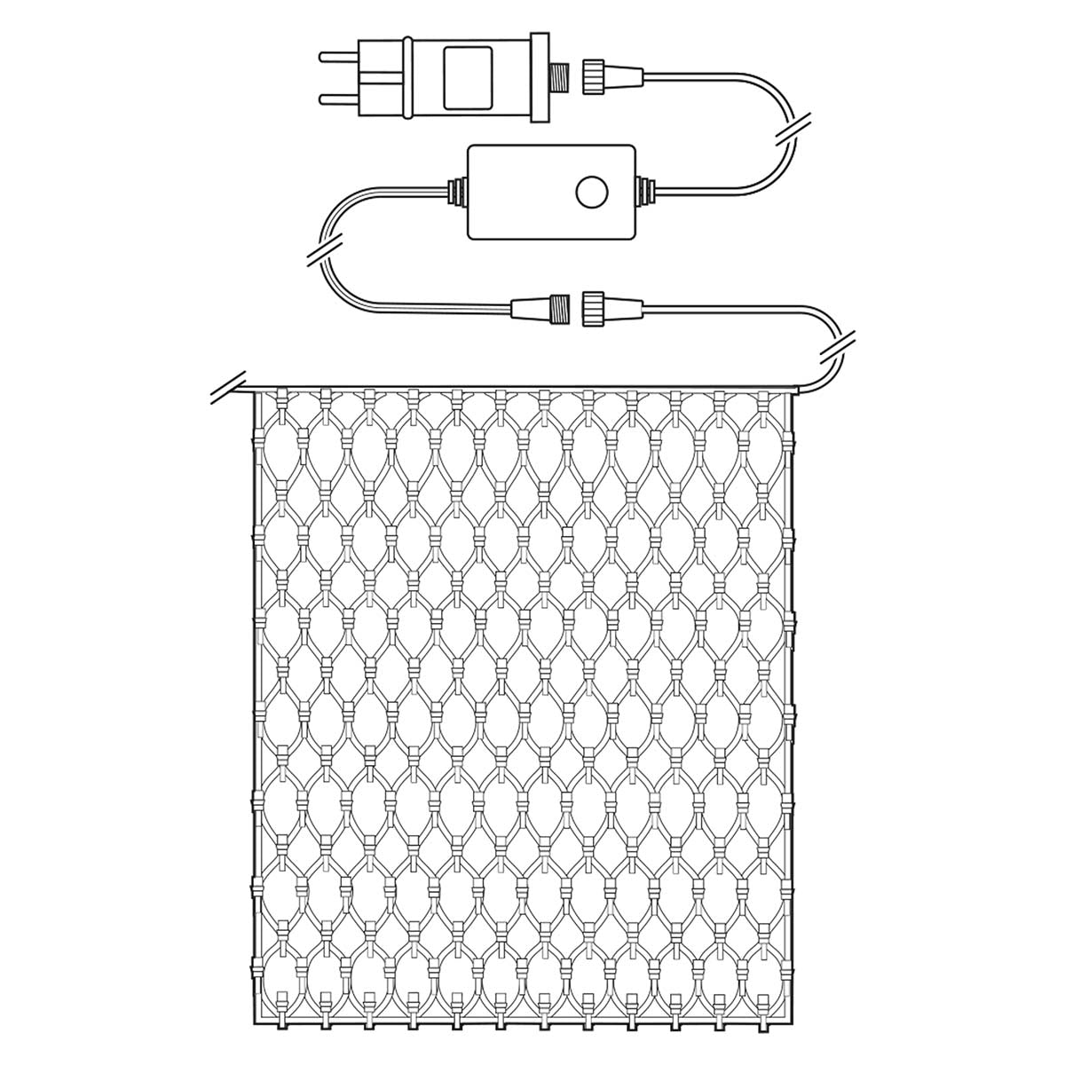 SmartLife Christmas Lighting | Net | Wi-Fi | Warm White | 280 LEDs | 3.00 m | 3 x 2 m | Android™ / IOS