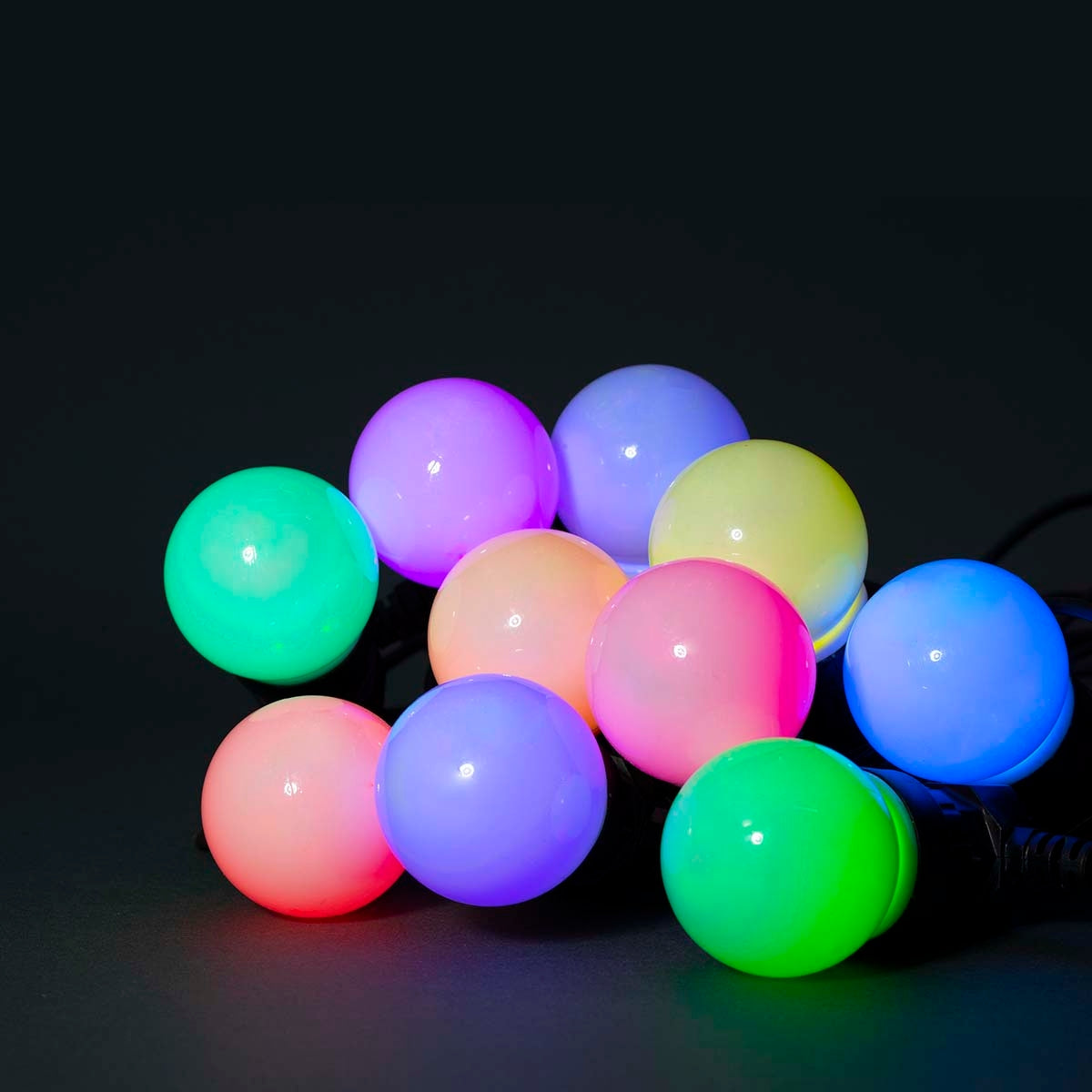 SmartLife Christmas Lighting | Party lights | Wi-Fi | RGB | 10 LEDs | 9.00 m | Android™ / IOS | Bulb diameter: 50 mm