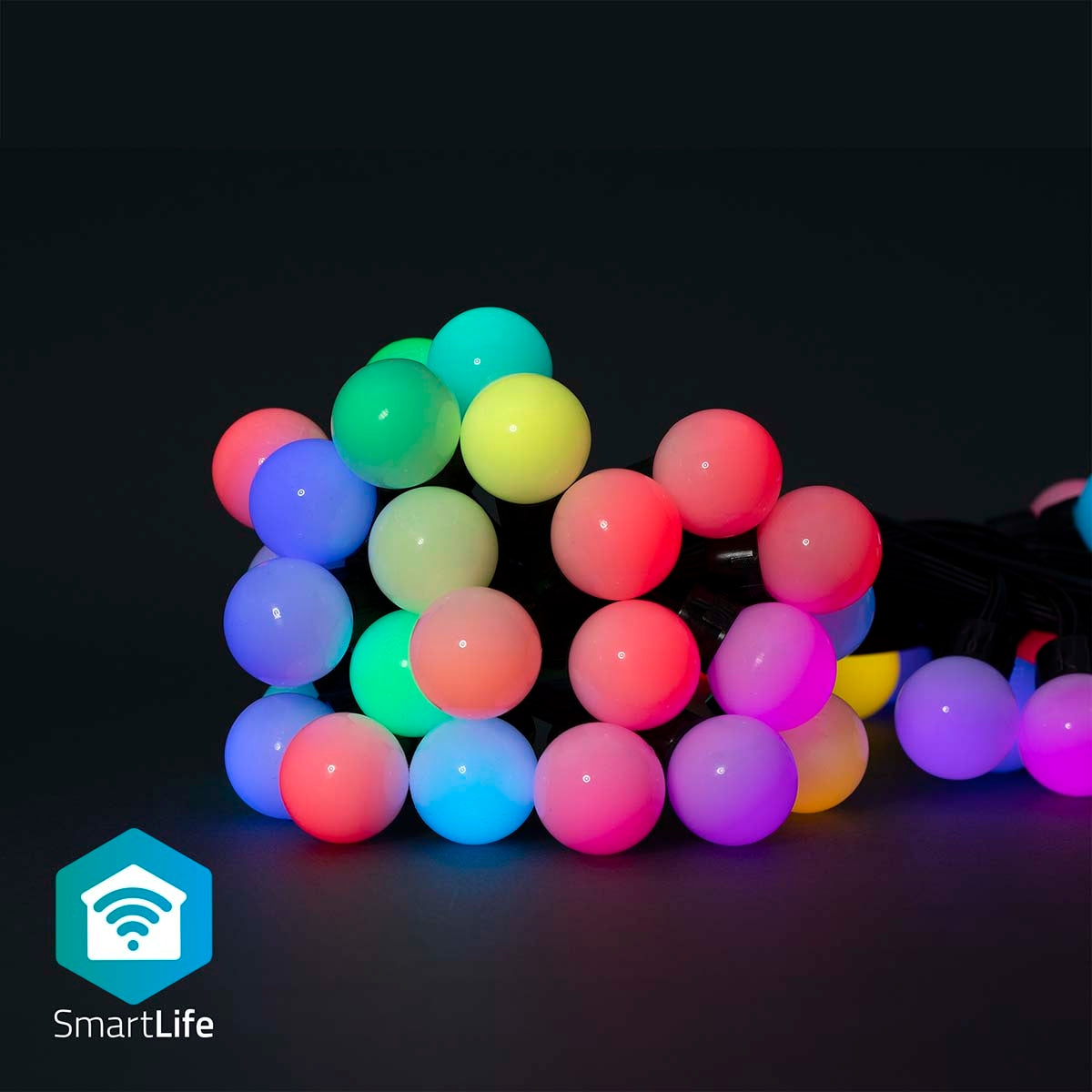 SmartLife Christmas Lighting | Party lights | Wi-Fi | RGB | 48 LEDs | 10.8 m | Android™ / IOS | Bulb diameter: 30 mm