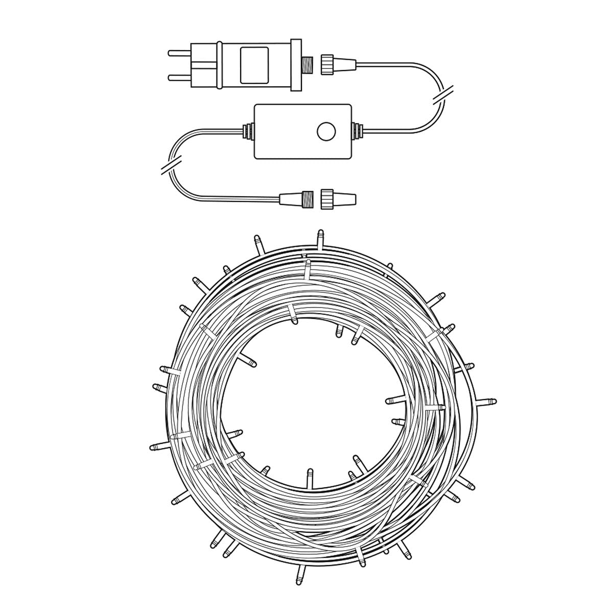 SmartLife Christmas Lighting | String | Wi-Fi | Warm White | 100 LEDs | 10.0 m | Android™ / IOS
