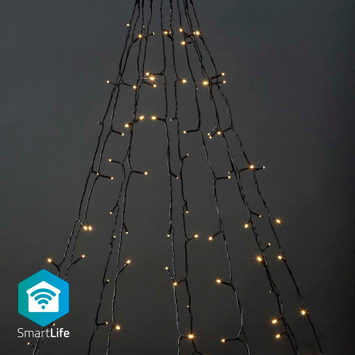SmartLife Christmas Lighting | Tree | Wi-Fi | Warm White | 200 LEDs | 20.0 m | 10 x 2 m | Android™ / IOS