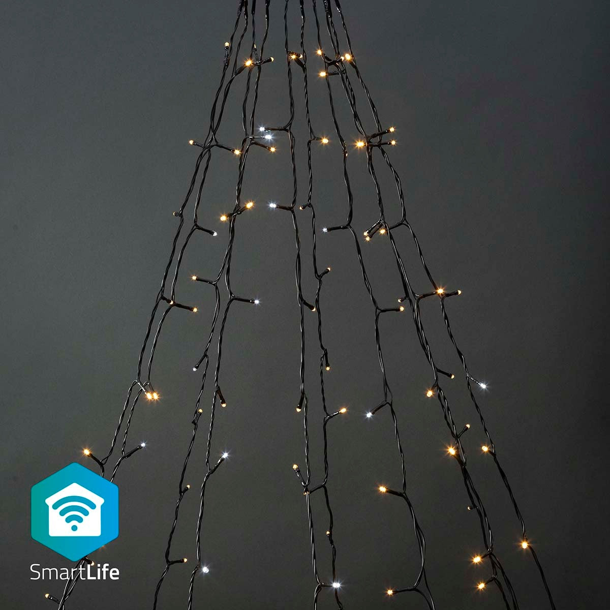 SmartLife Christmas Lighting | Tree | Wi-Fi | Warm to cool white | 200 LEDs | 20.0 m | 10 x 2 m | Android™ / IOS