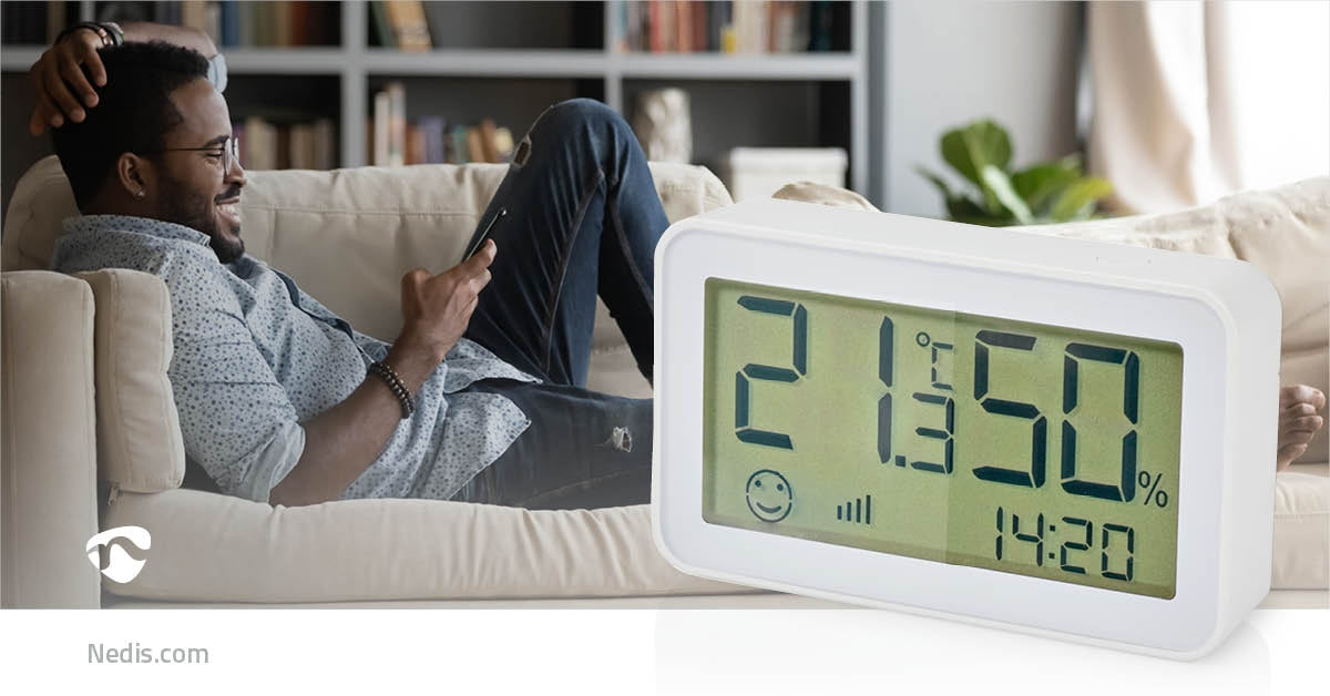 SmartLife Climate Sensor | Zigbee 3.0 | Battery powered | Android™ / IOS | White