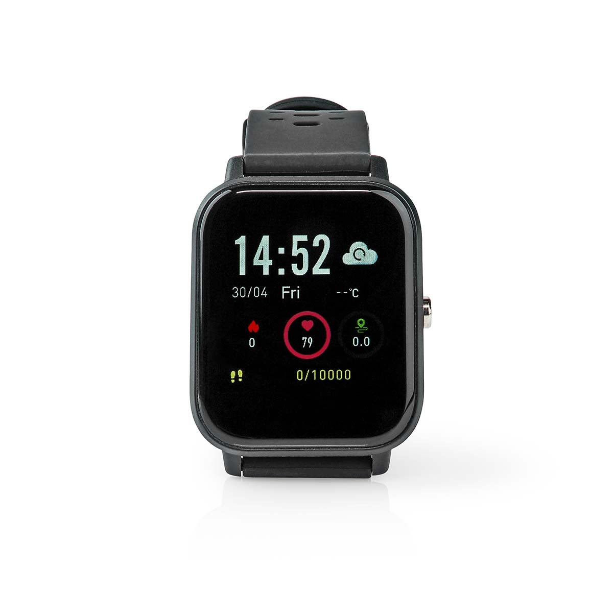 SmartLife Clock | LCD | IP68 | Maximum usage time: 7200 min | Android™ / IOS | Black