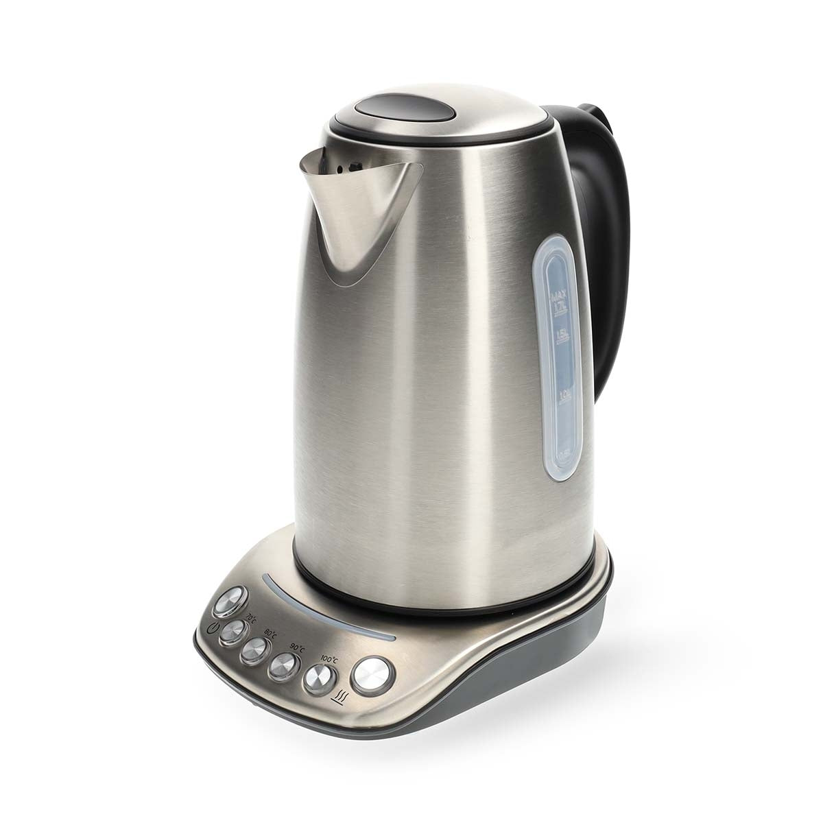 SmartLife Electric Kettle | Wi-Fi | 1.7 l | Stainless Steel | 70,80,90,100 °C | Temperature indicator | Rotatable 360 degrees | Concealed heating element | Strix® controller | Android™ / IOS