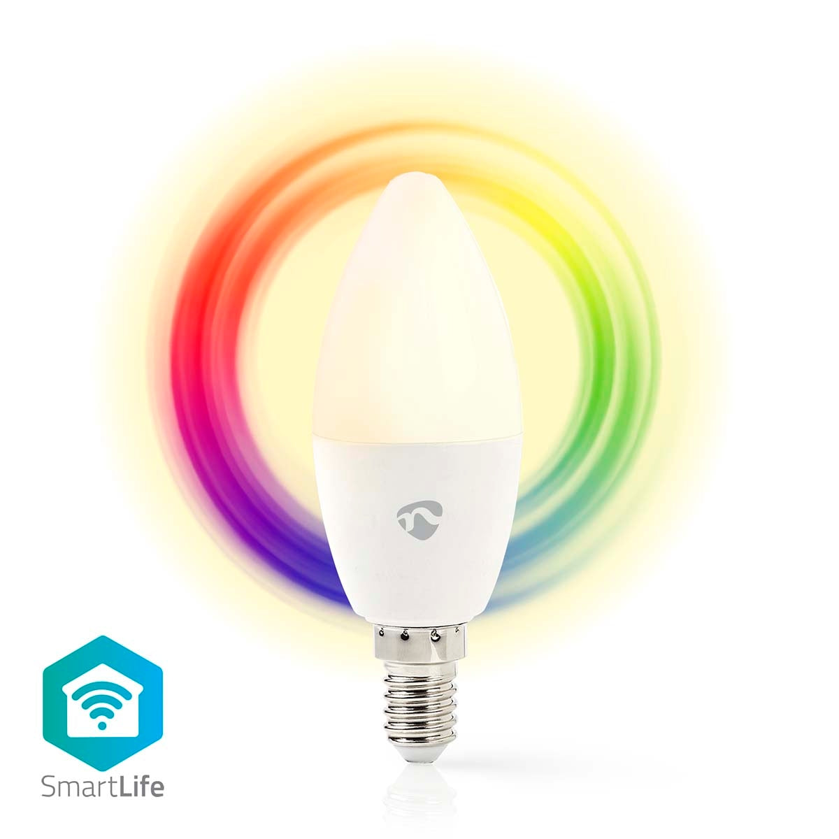 SmartLife Full Color Light Bulb | Wi-Fi | E14 | 470 lm | 4.9 W| RGB / Warm to cool white | 2700 - 6500 K | Android™ / IOS | Light | 1 pc.