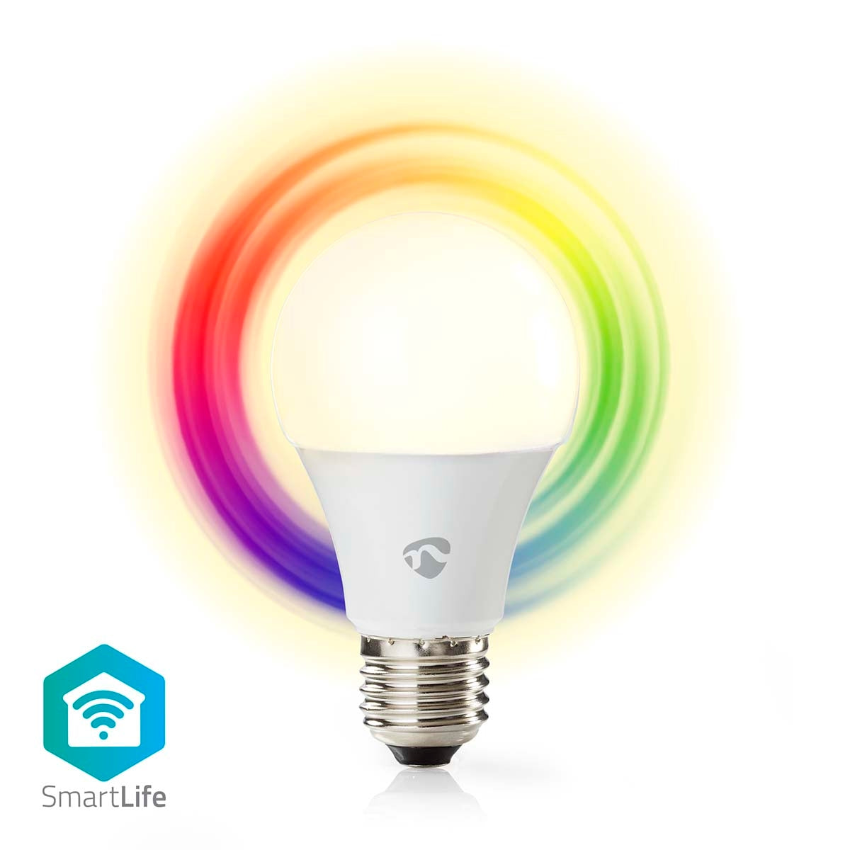 SmartLife Full Color Light Bulb | Wi-Fi | E27 | 806 lm | 9 W| RGB / Warm to cool white | 2700 - 6500 K | Android™ / IOS | Light bulb | 1 pc.