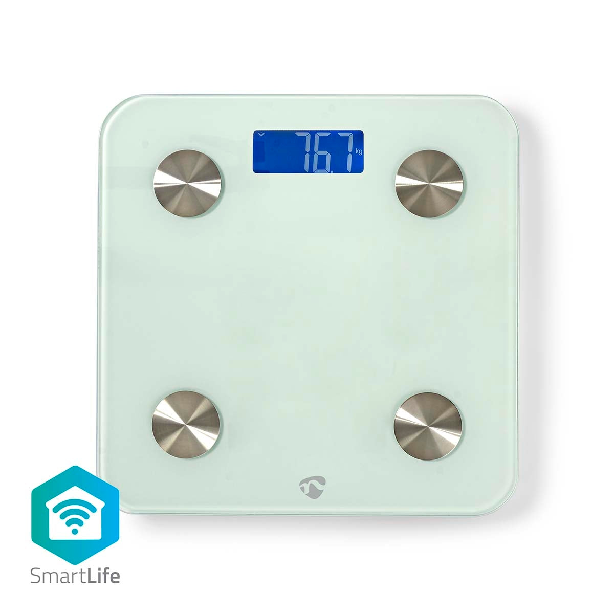 SmartLife Health Scales | Wi-Fi | Bone / BMR / Fat / Muscle / Water / Weight | 8 | Max load: 180 kg | Android™ / IOS | Glass | White