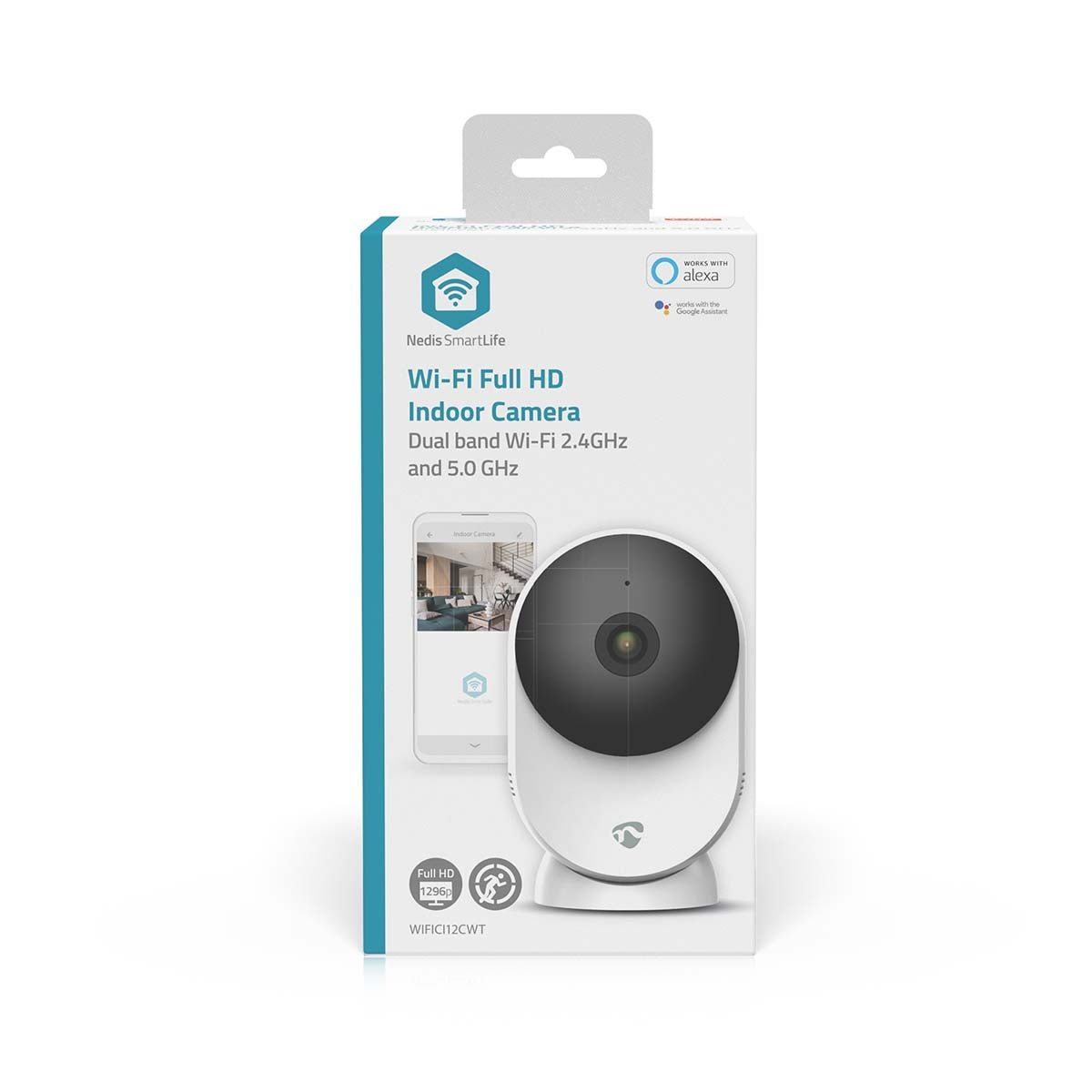 SmartLife Indoor Camera | Wi-Fi | 3MP Full HD 1296p | Cloud Storage (optional) / microSD (not included) / Onvif | With motion sensor | Night vision | White