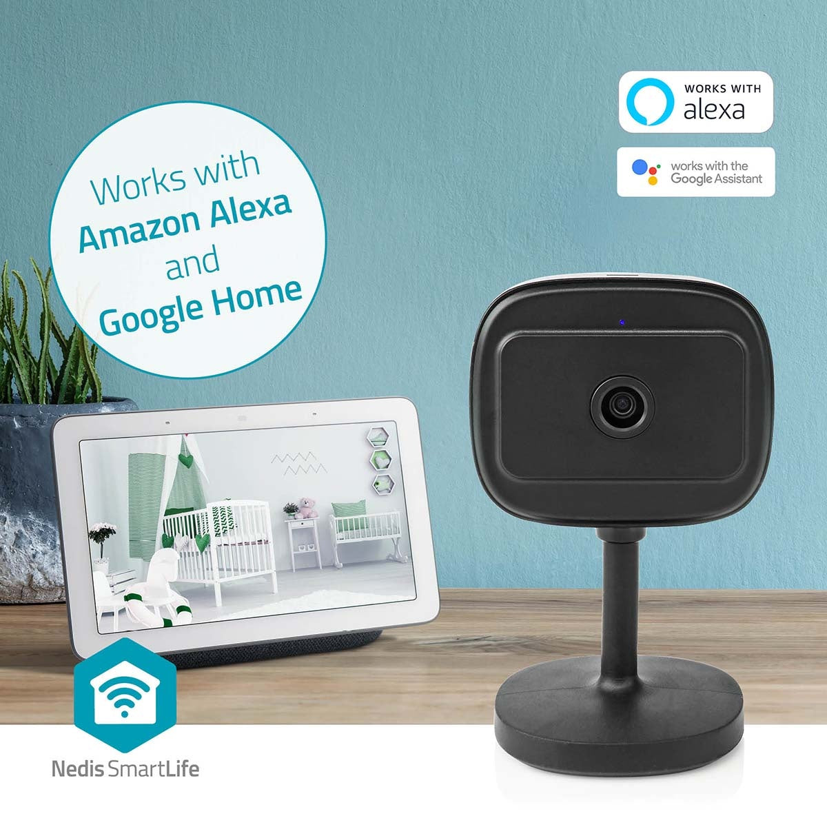 SmartLife Indoor Camera | Wi-Fi | Full HD 1080p | microSD (not included) / Cloud storage (optional) / Onvif | With motion sensor | Night vision