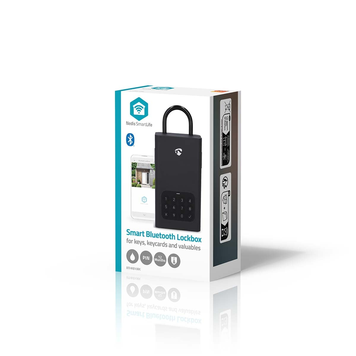 SmartLife Key Box | Key Safe | Bluetooth® | Outdoor | Key Lock | IPX5 | Black