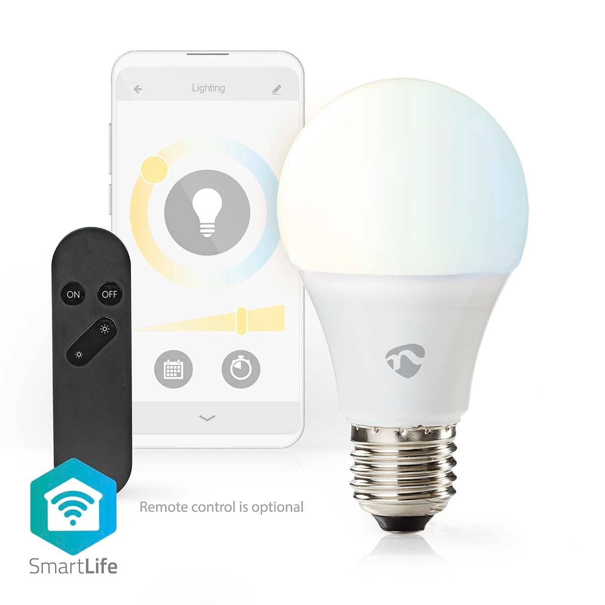SmartLife LED Lamps | Wi-Fi | E27 | 806 lm | 9 W| Warm to cool white | 2700 - 6500 K | Android™ / IOS | Light bulb | 1 pc.