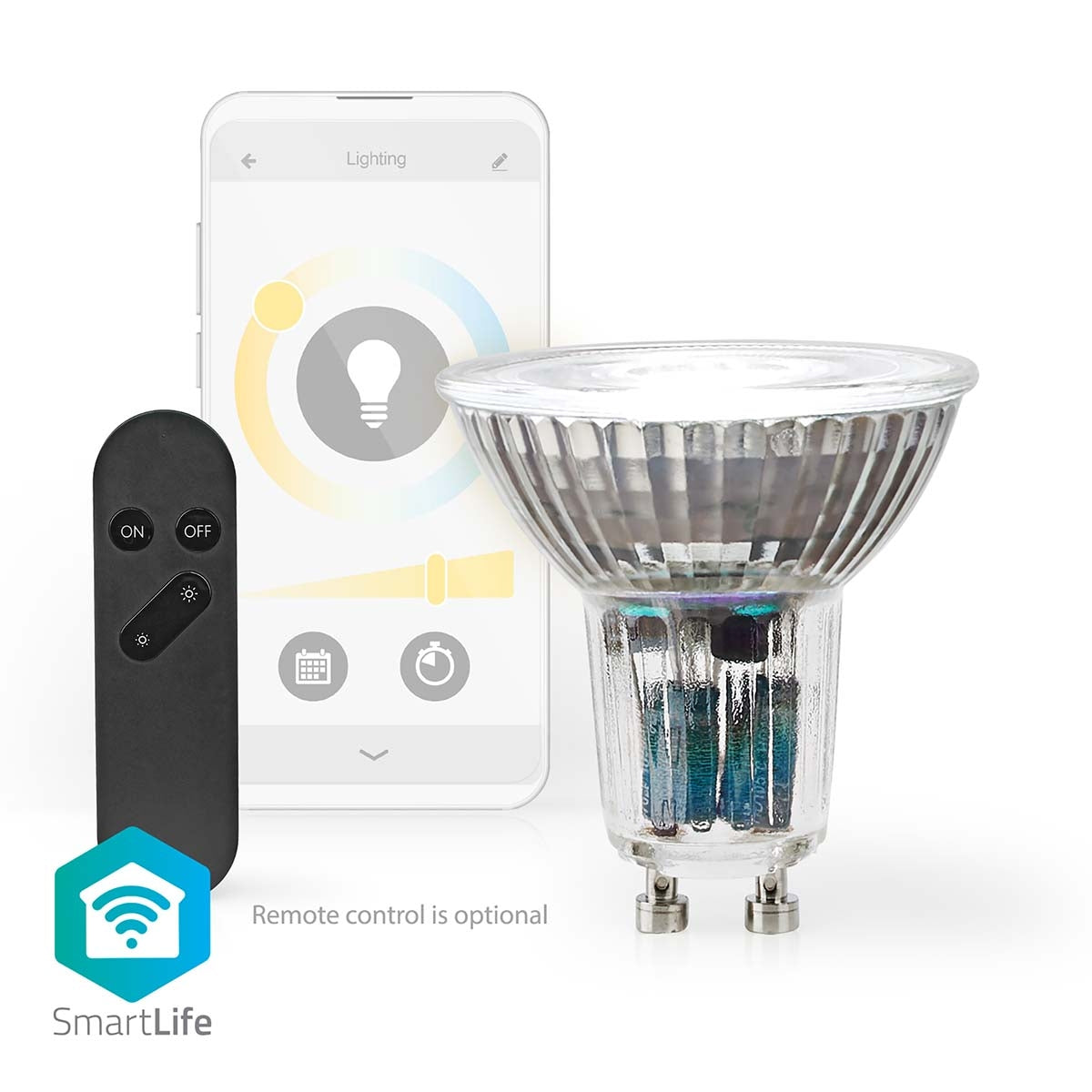 SmartLife LED Spot | Wi-Fi | GU10 | 345 lm | 4.9 W| Warm to cool white | 2700 - 6500 K | Energy class: G | Android™ / IOS | PAR16 | 1 pc.