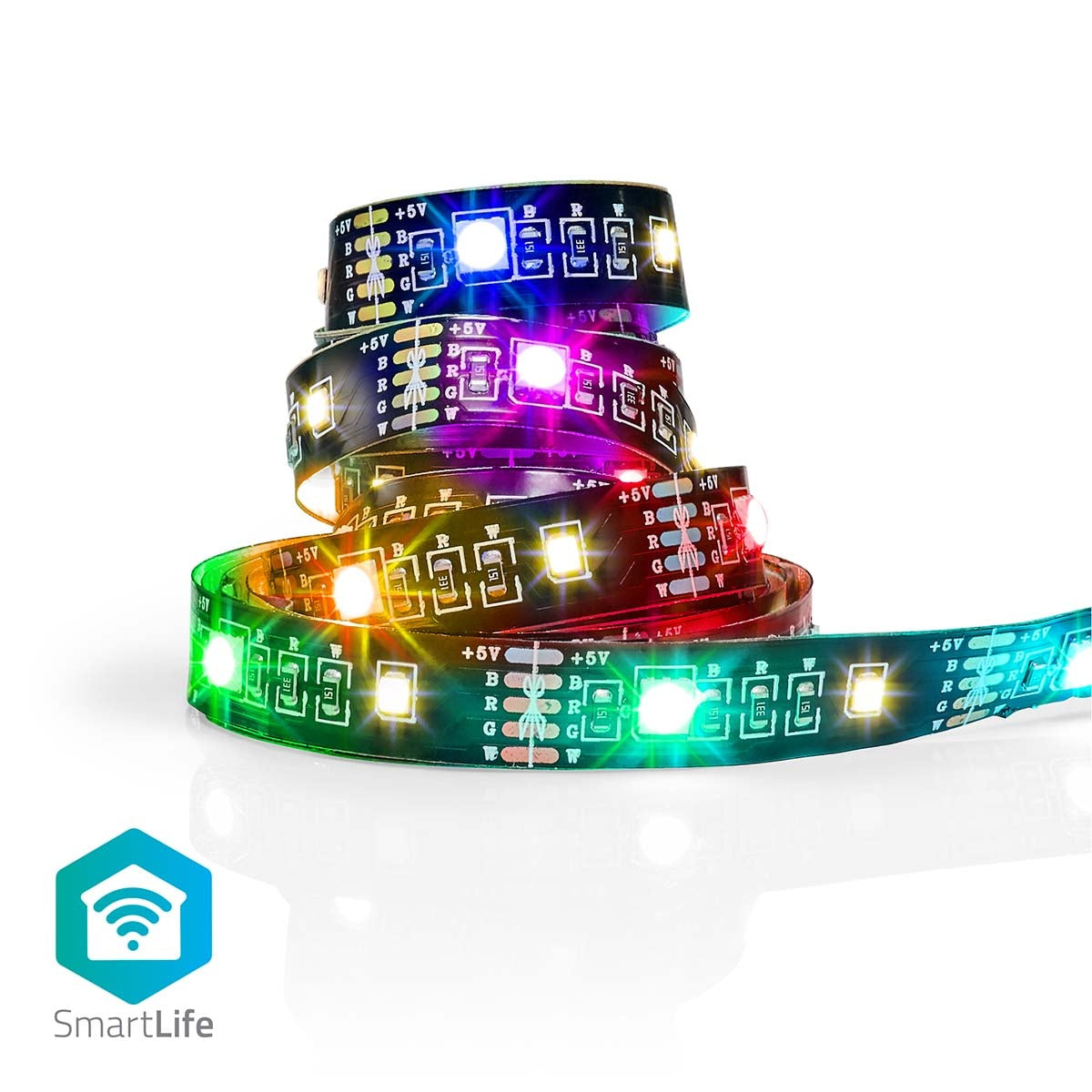 SmartLife LED Strip | Bluetooth® | RGB / Warm White | SMD | 2.00 m | IP20 | 2700 K| 380 lm | Android™ / IOS