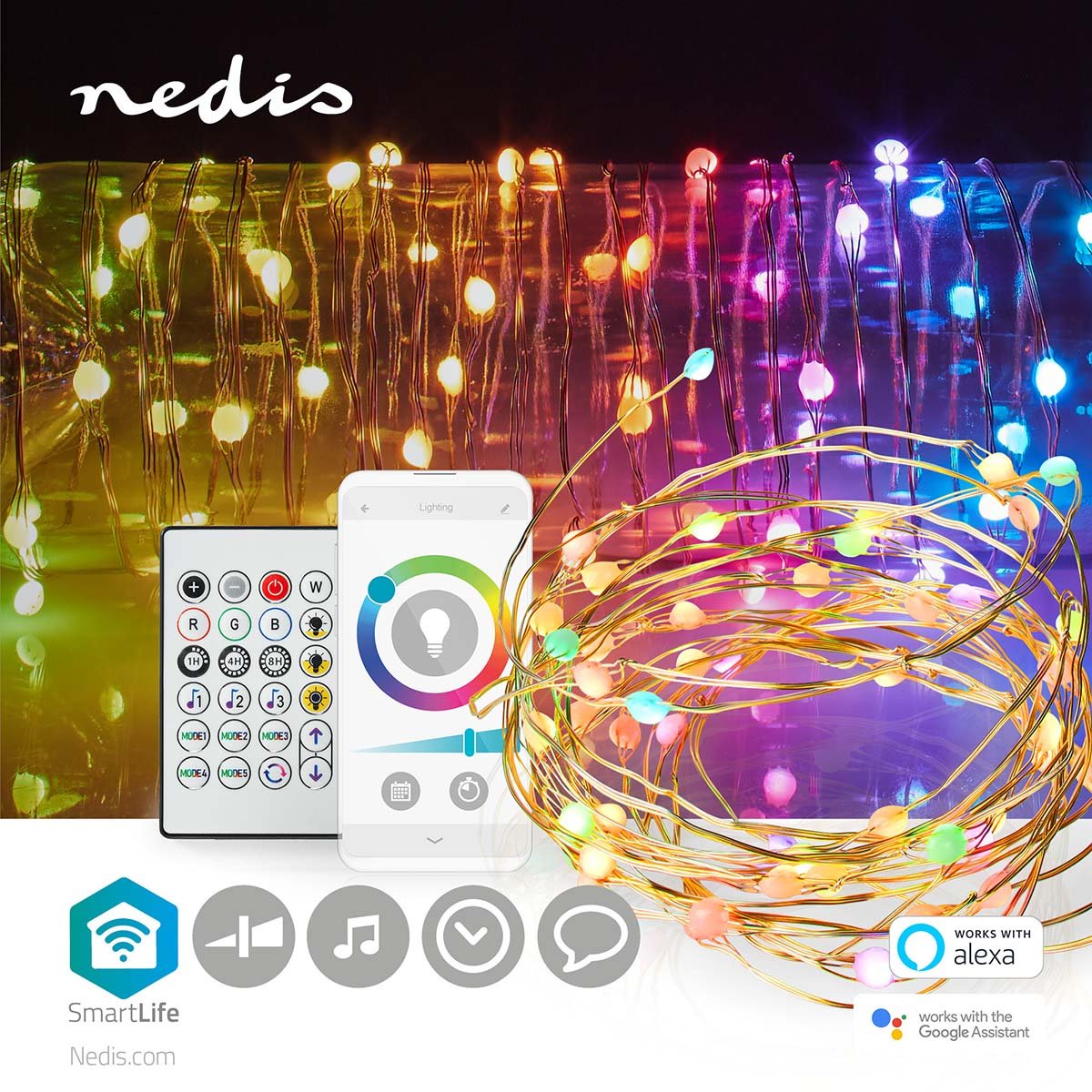 SmartLife LED Strip | Wi-Fi | Multicolored | SMD | 5.00 m | IP20 | 2700 - 6500 K | 400 lm | Android™ / IOS