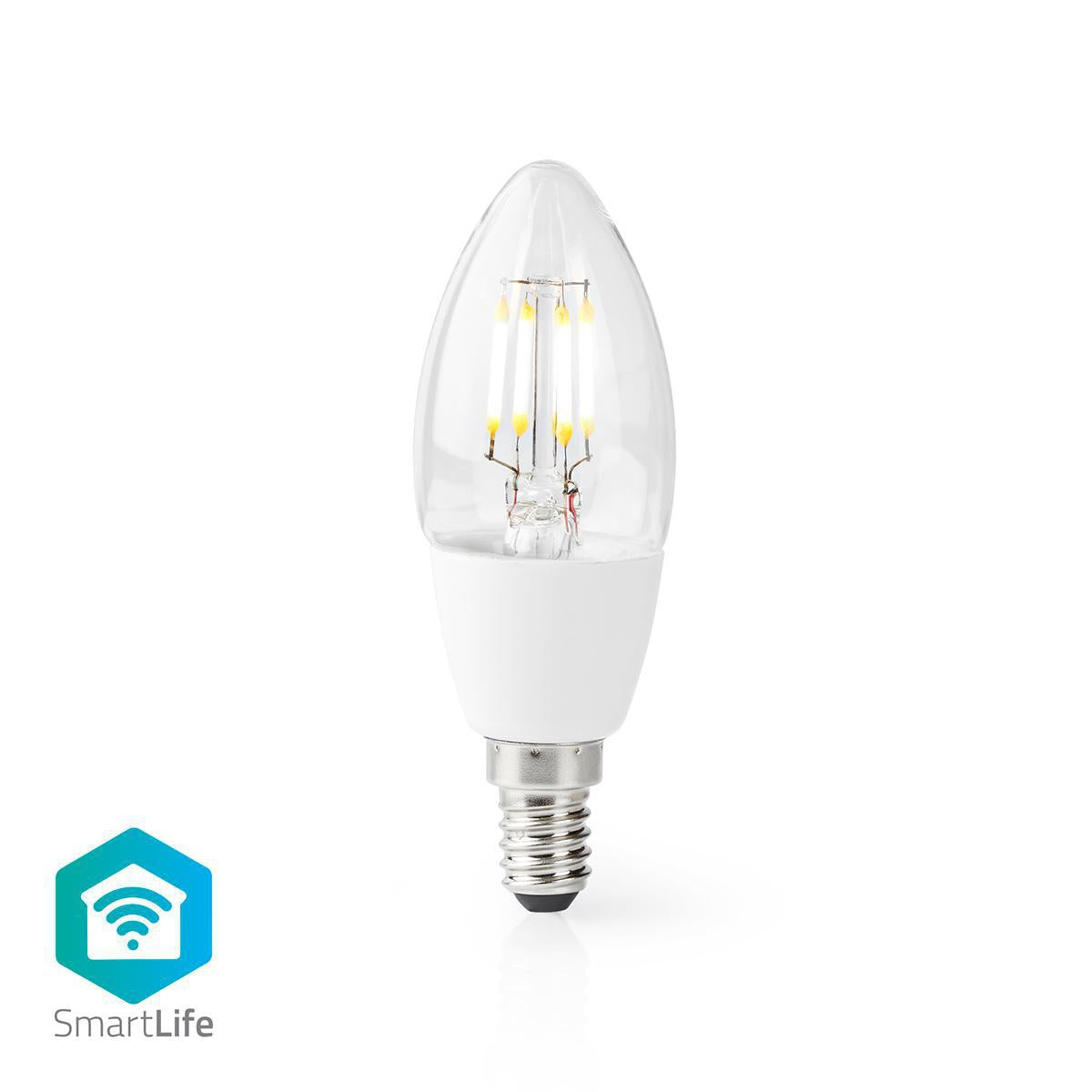 SmartLife LED vintage lamp | Wi-Fi | E14 | 400 lm | 5 W| Warm White | 2700 K| Glass | Android™ / IOS | Light | 1 pc.