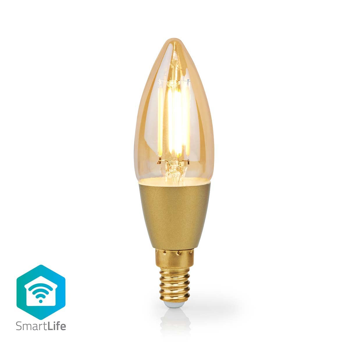 SmartLife LED vintage lamp | Wi-Fi | E14 | 470 lm | 4.9 W| Warm White | 1800 - 3000 K | Glass | Android™ / IOS | Light | 1 pc.