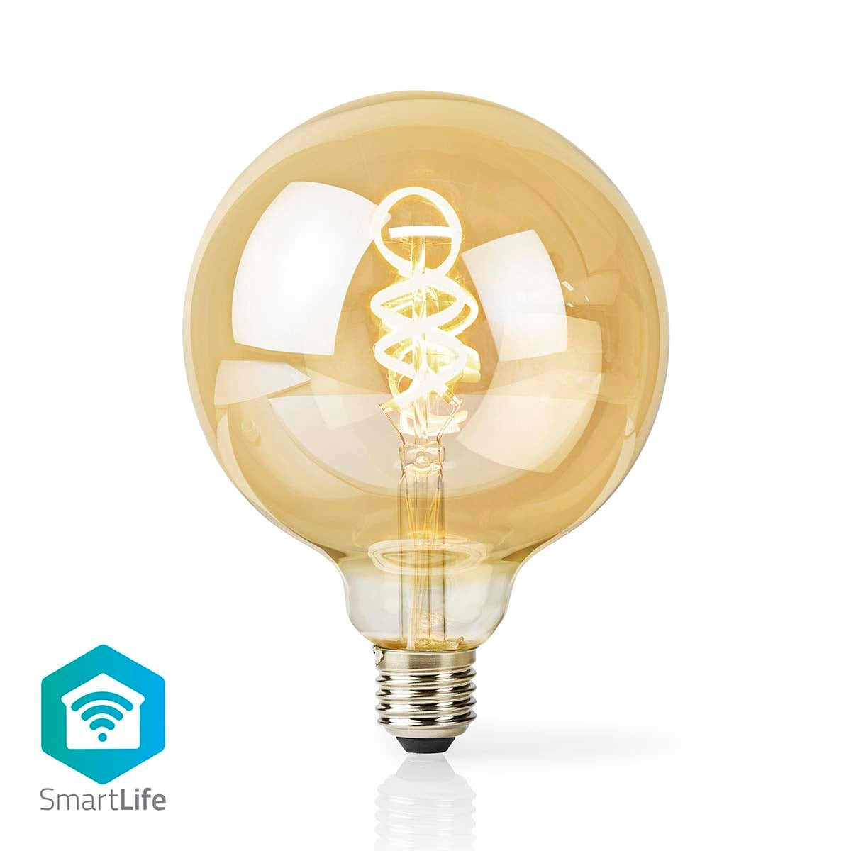 SmartLife LED vintage lamp | Wi-Fi | E27 | 350 lm | 5.5 W| Cool White / Warm White | 1800 - 6500 K | Glass | Android™ / IOS | G125 | 1 pc.