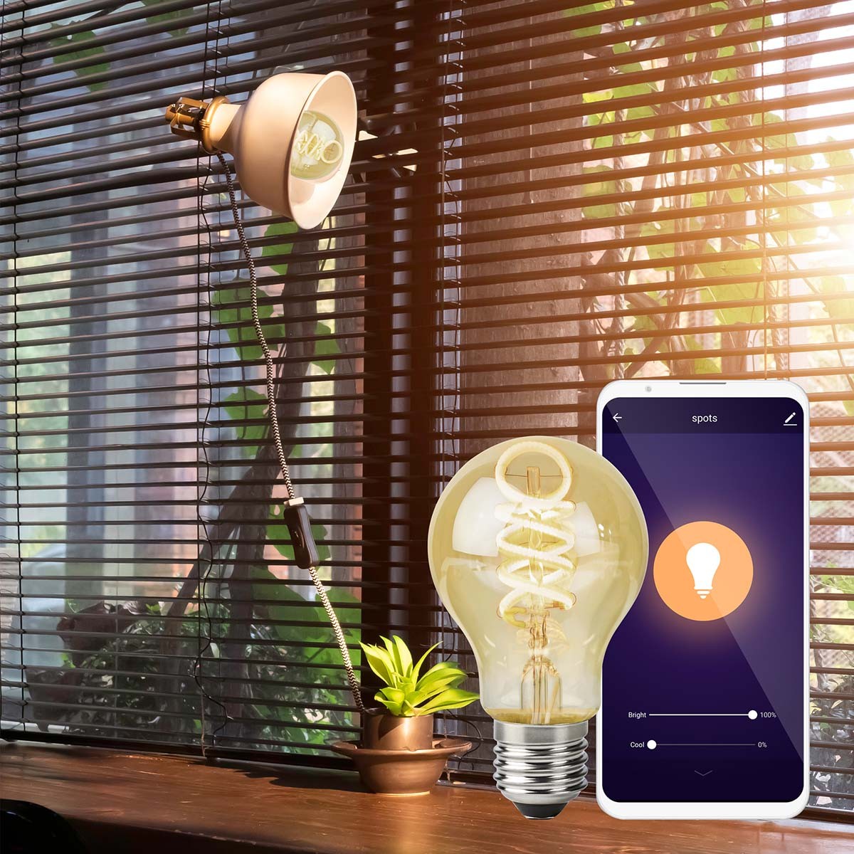 SmartLife LED vintage lamp | Wi-Fi | E27 | 360 lm | 4.9 W| Warm to cool white | 1800 - 6500 K | Glass | Android™ / IOS | Light bulb | 1 pc.