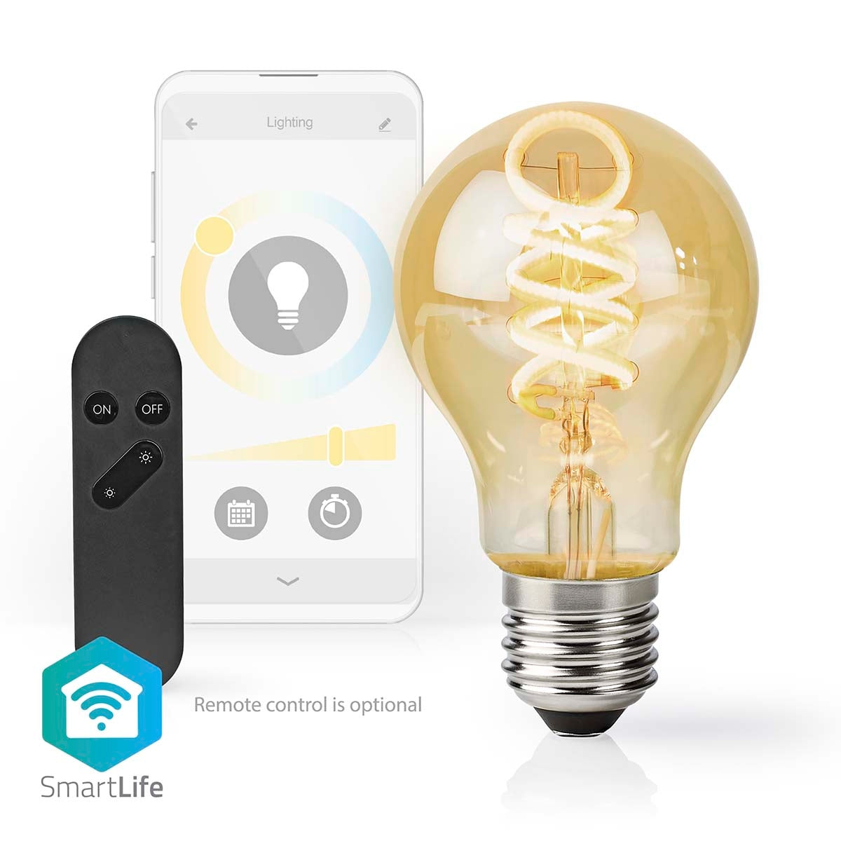 SmartLife LED vintage lamp | Wi-Fi | E27 | 360 lm | 4.9 W| Warm to cool white | 1800 - 6500 K | Glass | Android™ / IOS | Light bulb | 1 pc.