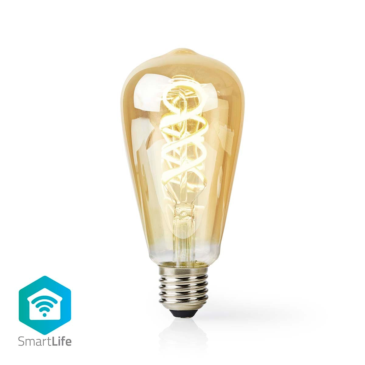 SmartLife LED vintage lamp | Wi-Fi | E27 | 360 lm | 4.9 W| Warm to cool white | 1800 - 6500 K | Glass | Android™ / IOS | ST64 | 1 pc.