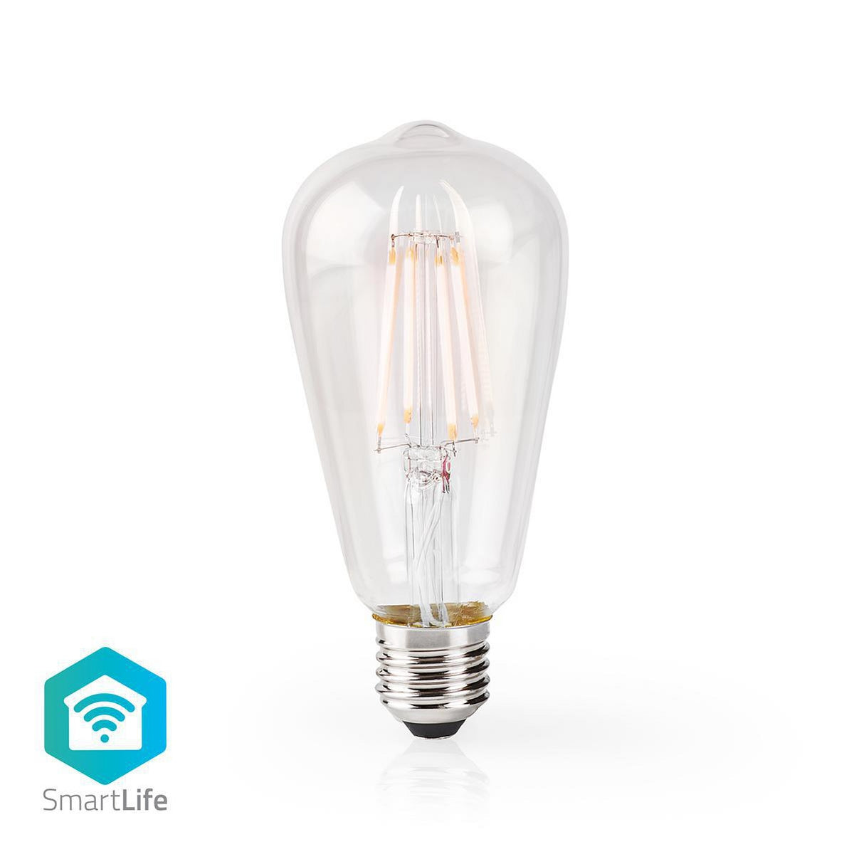 SmartLife LED vintage lamp | Wi-Fi | E27 | 500 lm | 5 W| Warm White | 2700 K| Glass | Android™ / IOS | ST64 | 1 pc.