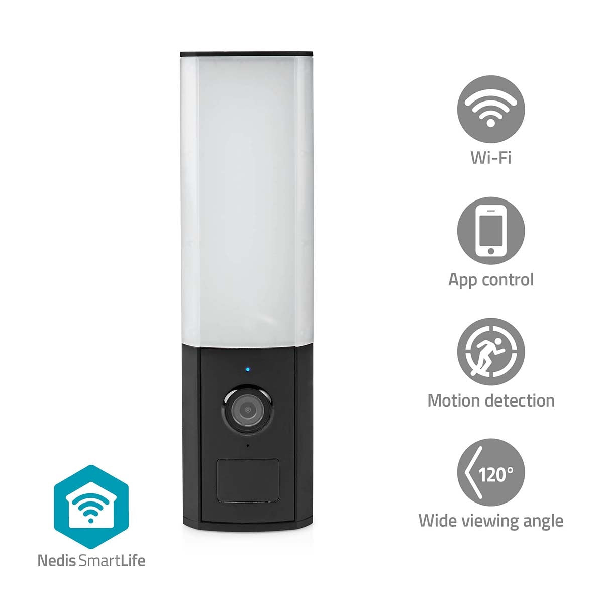 SmartLife Outdoor Camera | Wi-Fi | Ambient light | Full HD 1080p | IP65 | Cloud Storage (optional) / microSD (not included) / Onvif | 100 - 240 V AC | With motion sensor | Night vision | Black
