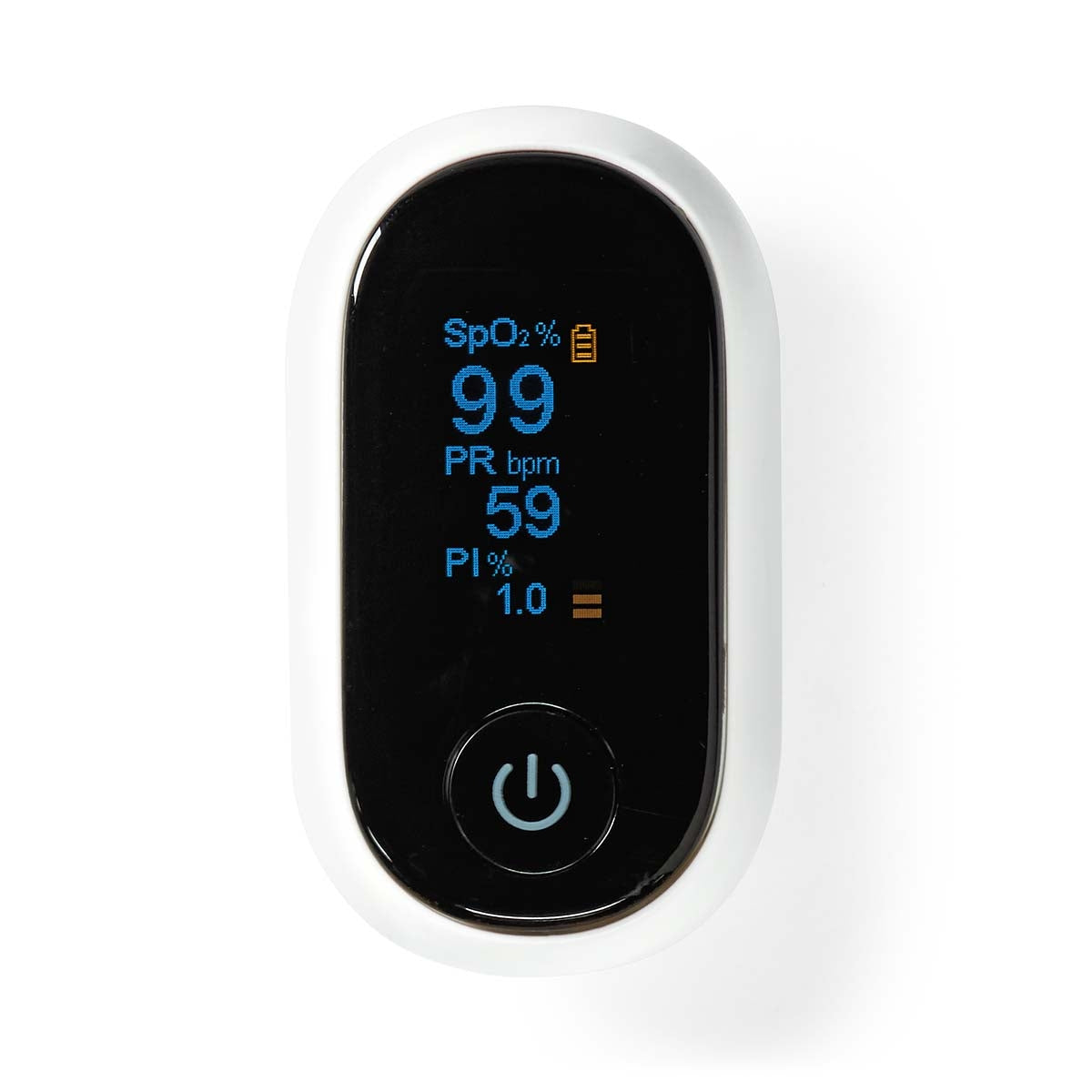 SmartLife Oxygen Meter | Bluetooth | OLED screen | Audible Alarm / Perfusion Index / Pulse Rate / High Precision Sensor / Impaired Movement Disorder / Oxygen Saturation (SpO2) | White