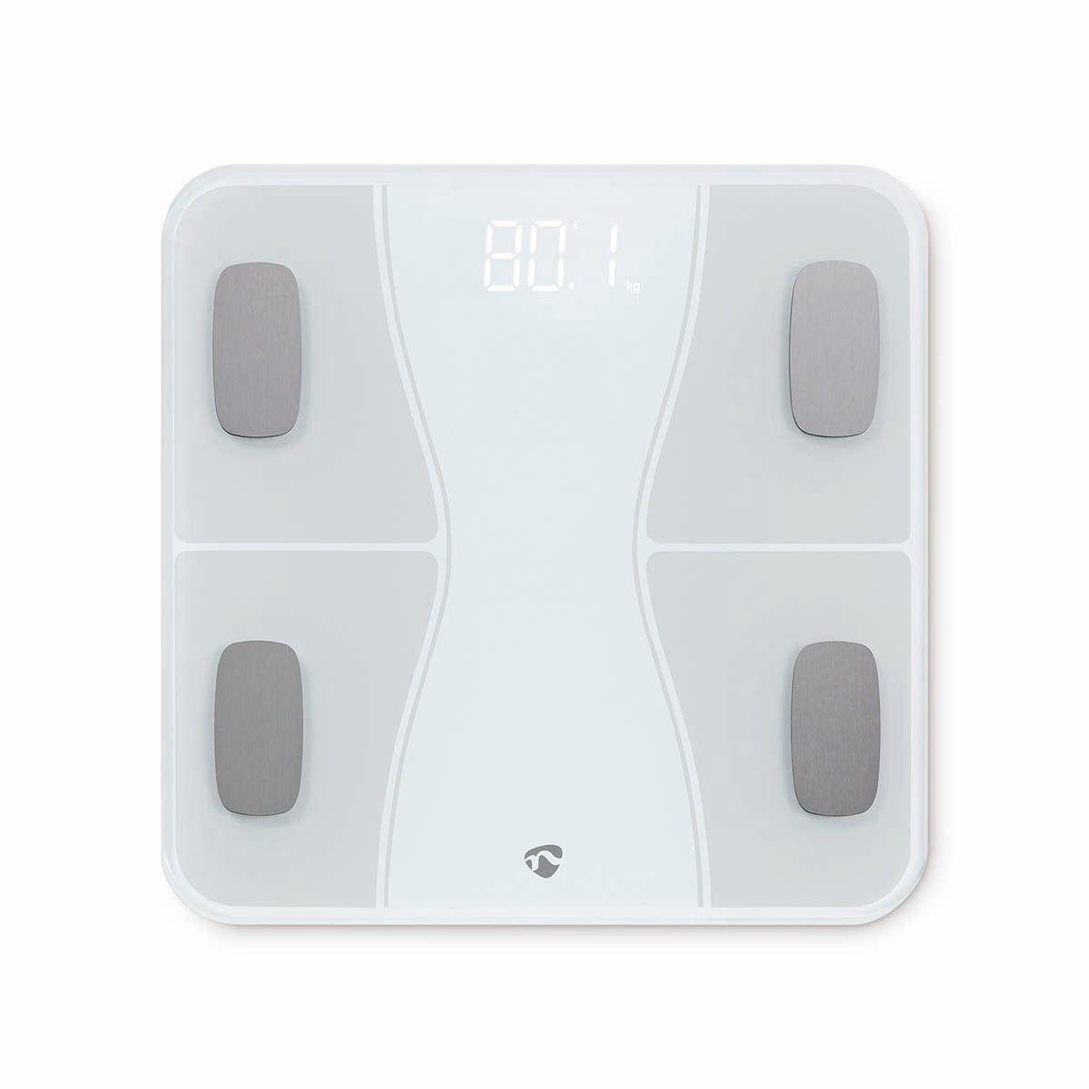 SmartLife Personal Scale | Bluetooth® | BMI / BMR / Bones / Fat / Muscles / Water / Weight | 12 | Peak load: 180 kg | Android™ / IOS | ABS / Glass | White