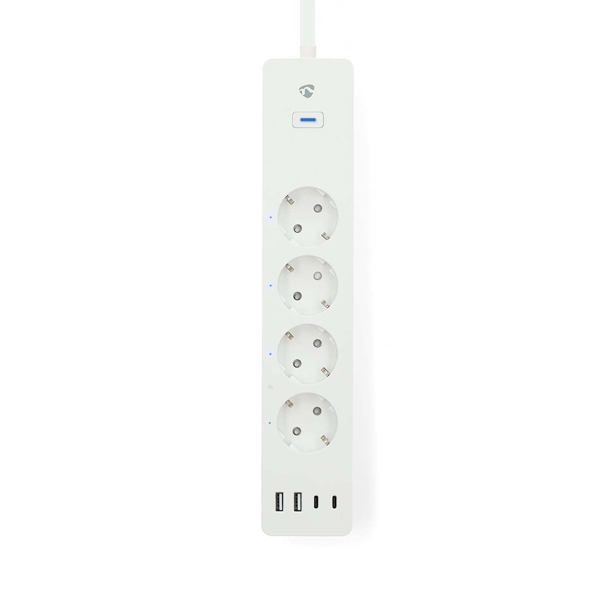 SmartLife Power Strip | Wi-Fi | Hybrid (CEE 7/7) / USB A / USB-C™ | 16 A | 3680 W | 2.00 m | 0 - 55 °C | Android™ / IOS | White