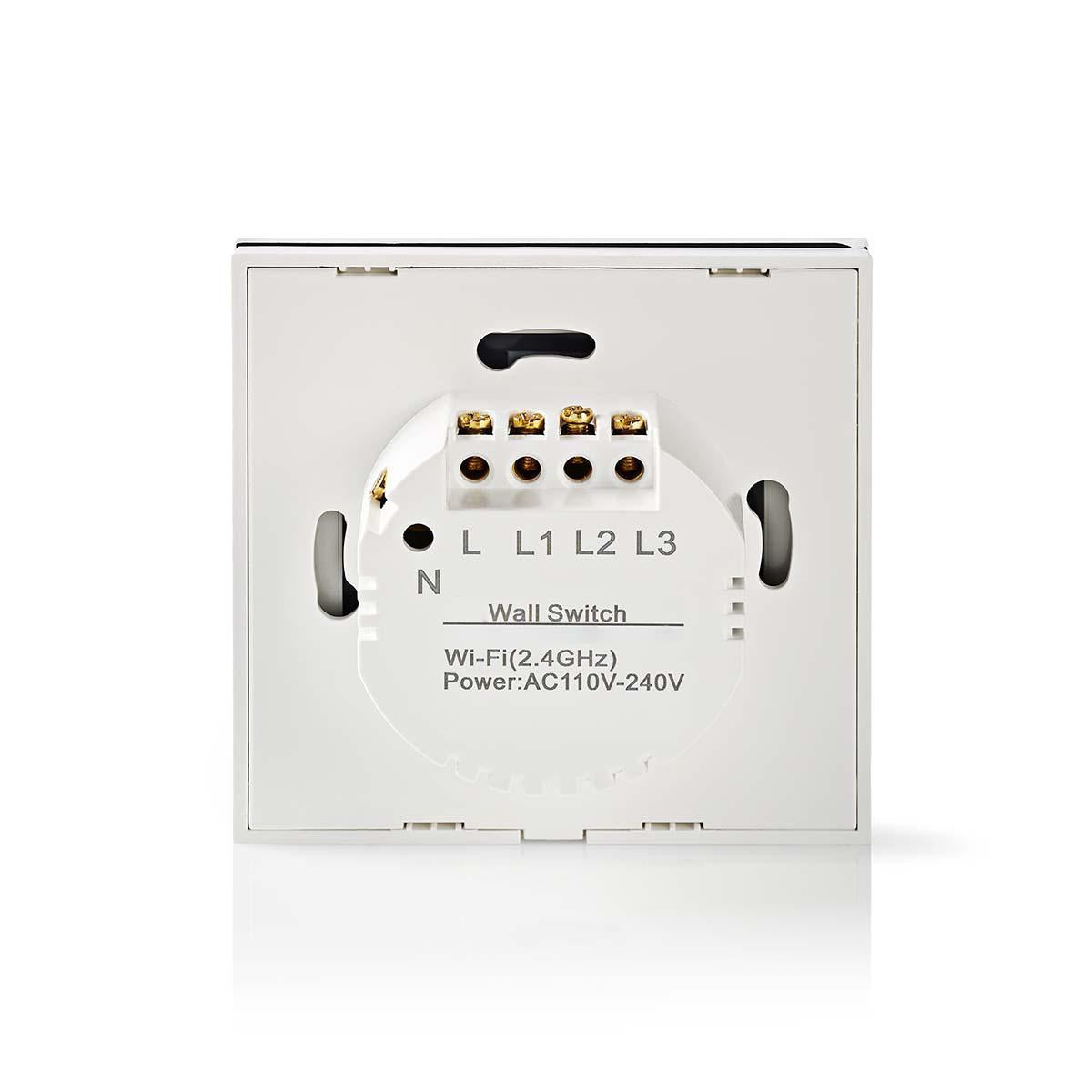 SmartLife Power Switch | Wi-Fi | Parasol / Curtain / Shutter | Wall mount | 300 W | Android™ / IOS | Glass | White