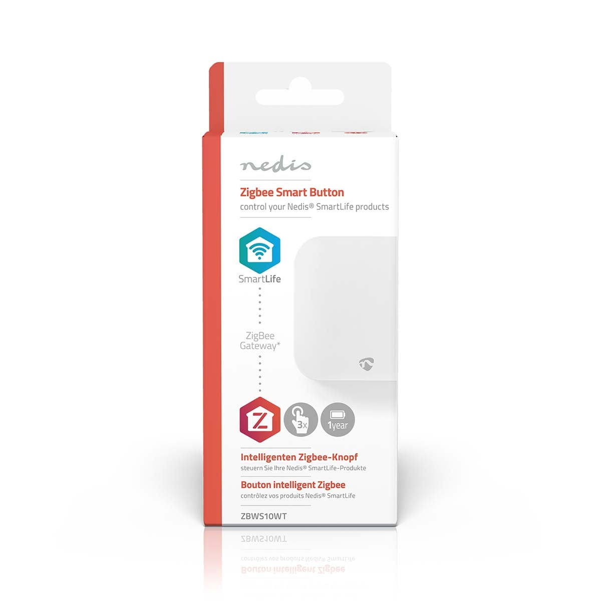 SmartLife Power Switch | Zigbee 3.0 | Wall mount | Android™ / IOS | Plastic | White