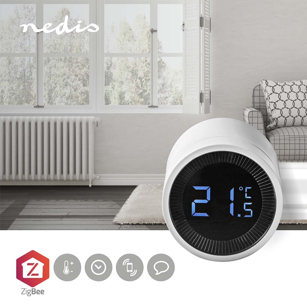 SmartLife Radiator Control | Zigbee 3.0 | Battery powered | LCD | Android™ / IOS