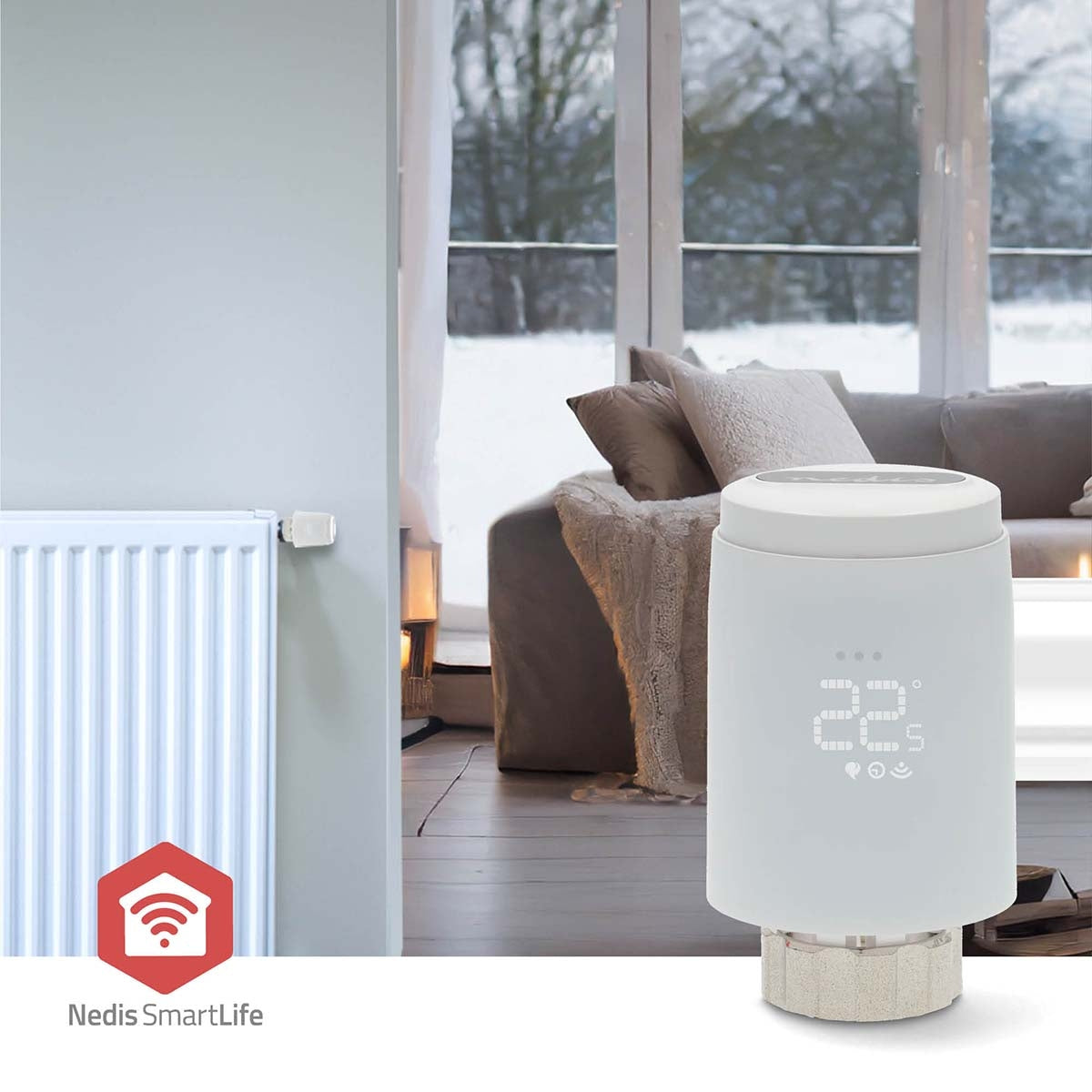 SmartLife Radiator Control | Zigbee 3.0 | Battery powered | LEDs | Android™ / IOS