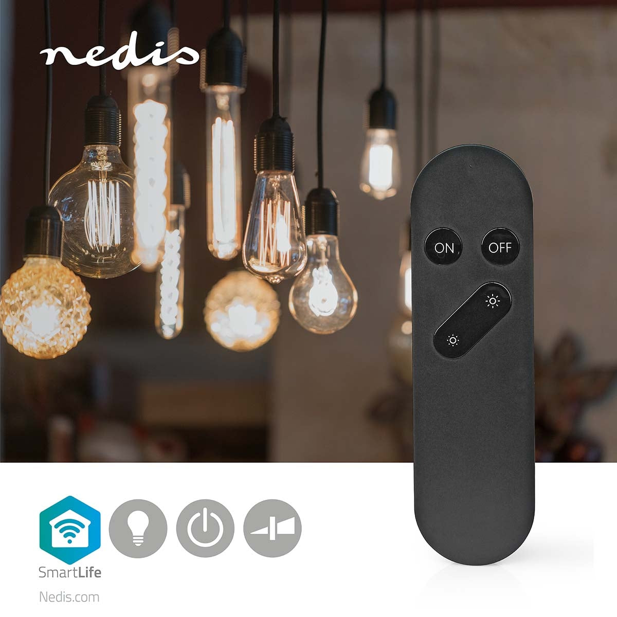SmartLife Remote Control | Wi-Fi | Number of buttons: 4 | Android™ / IOS | Black