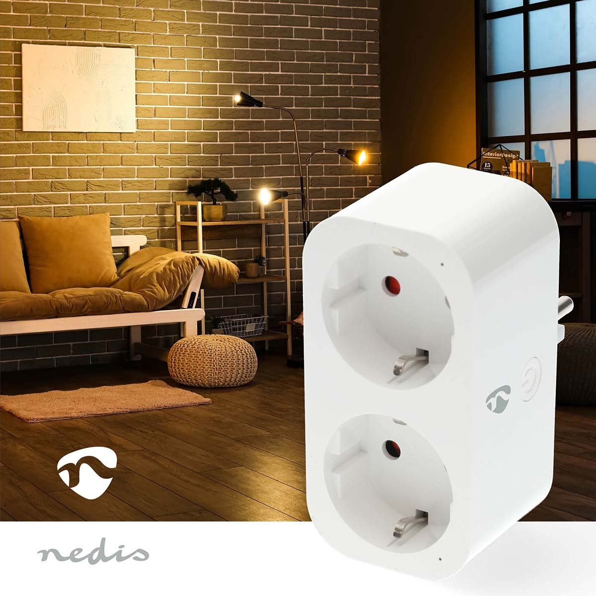 SmartLife Smart Plug | Wi-Fi | IP21 | Power meter | 3680 W | Type F (CEE 7/7) | 0 - 55 °C | Android™ / IOS | White | 1 pcs