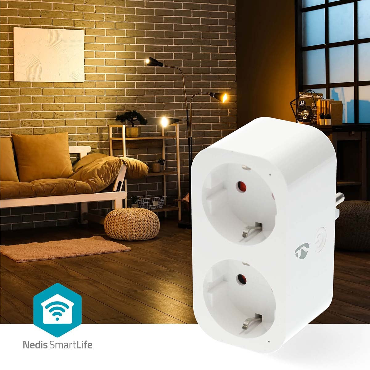 SmartLife Smart Plug | Wi-Fi | IP21 | Power meter | 3680 W | Type F (CEE 7/7) | 0 - 55 °C | Android™ / IOS | White | 1 pcs