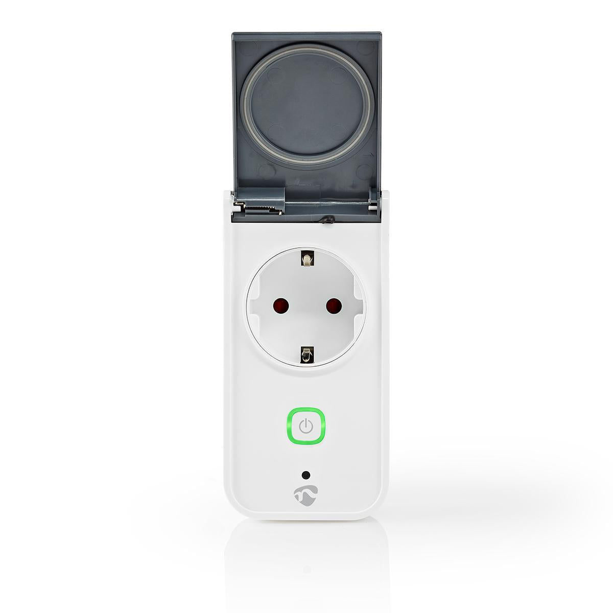 SmartLife Smart Plug | Wi-Fi | IP44 | Current meter | 3680 W | Earthed plug / Type F (CEE 7/7) | -30 - 40 °C | Android™ / IOS | Grey/White | 1 pc.