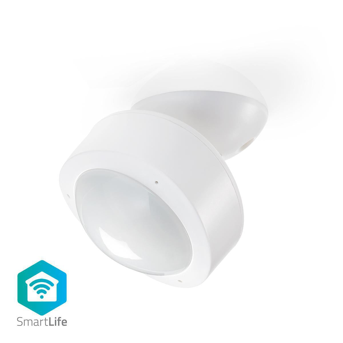 SmartLife Smart motion sensor | Wi-Fi | Battery operated / Power adapter | Detector angle: 120 ° | Detector range: 10.0 m | White