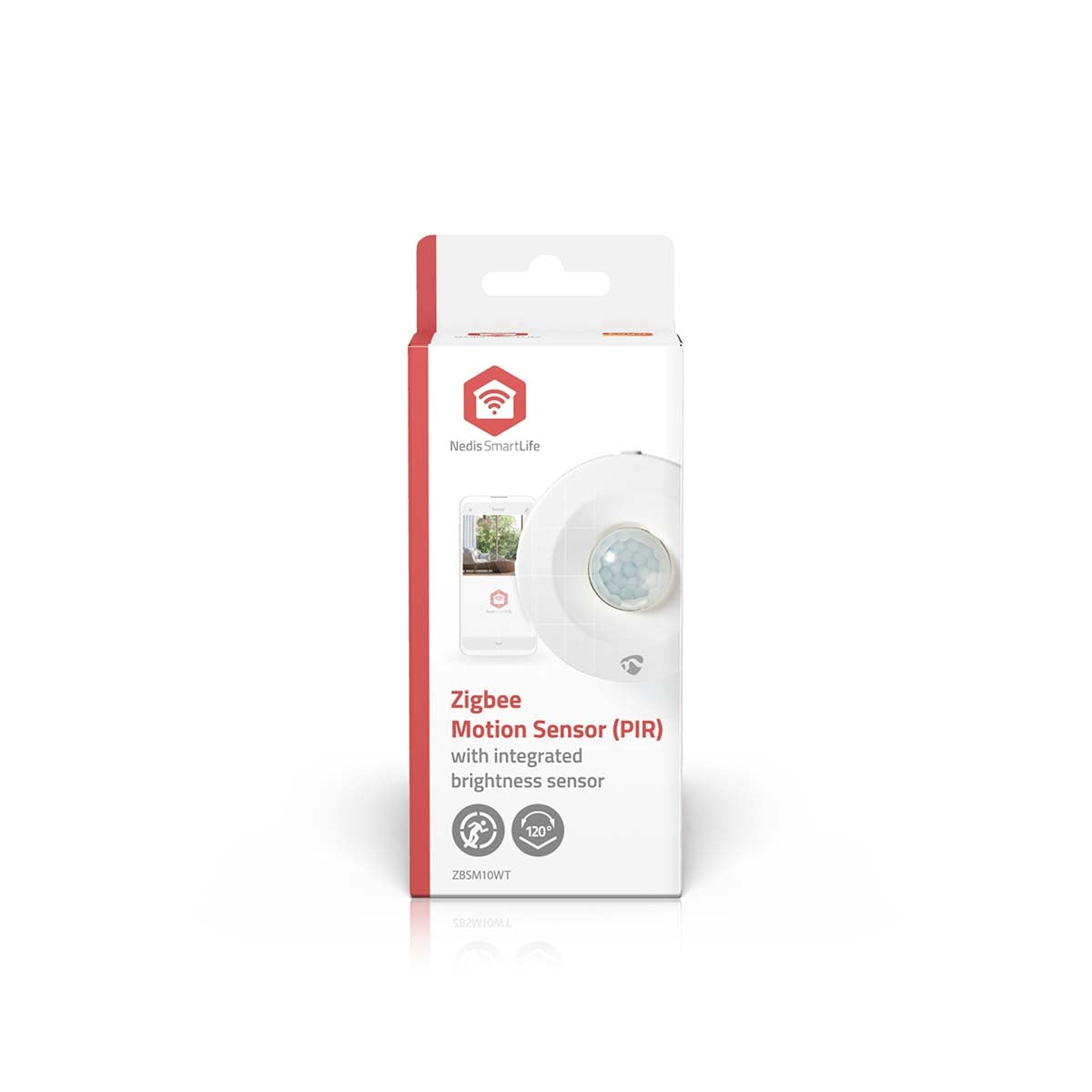 SmartLife Smart motion sensor | Zigbee 3.0 | Battery powered | IP20 | Detector angle: 120 ° | Detector range: 5 m | Max. battery life: 12 Months | White