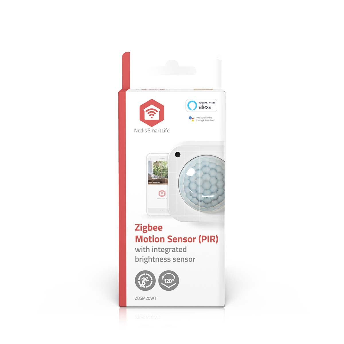 SmartLife Smart motion sensor | Zigbee 3.0 | Battery powered / USB power | Detector angle: 100 ° | Detector range: 7 m | Max. battery life: 24 Months | White