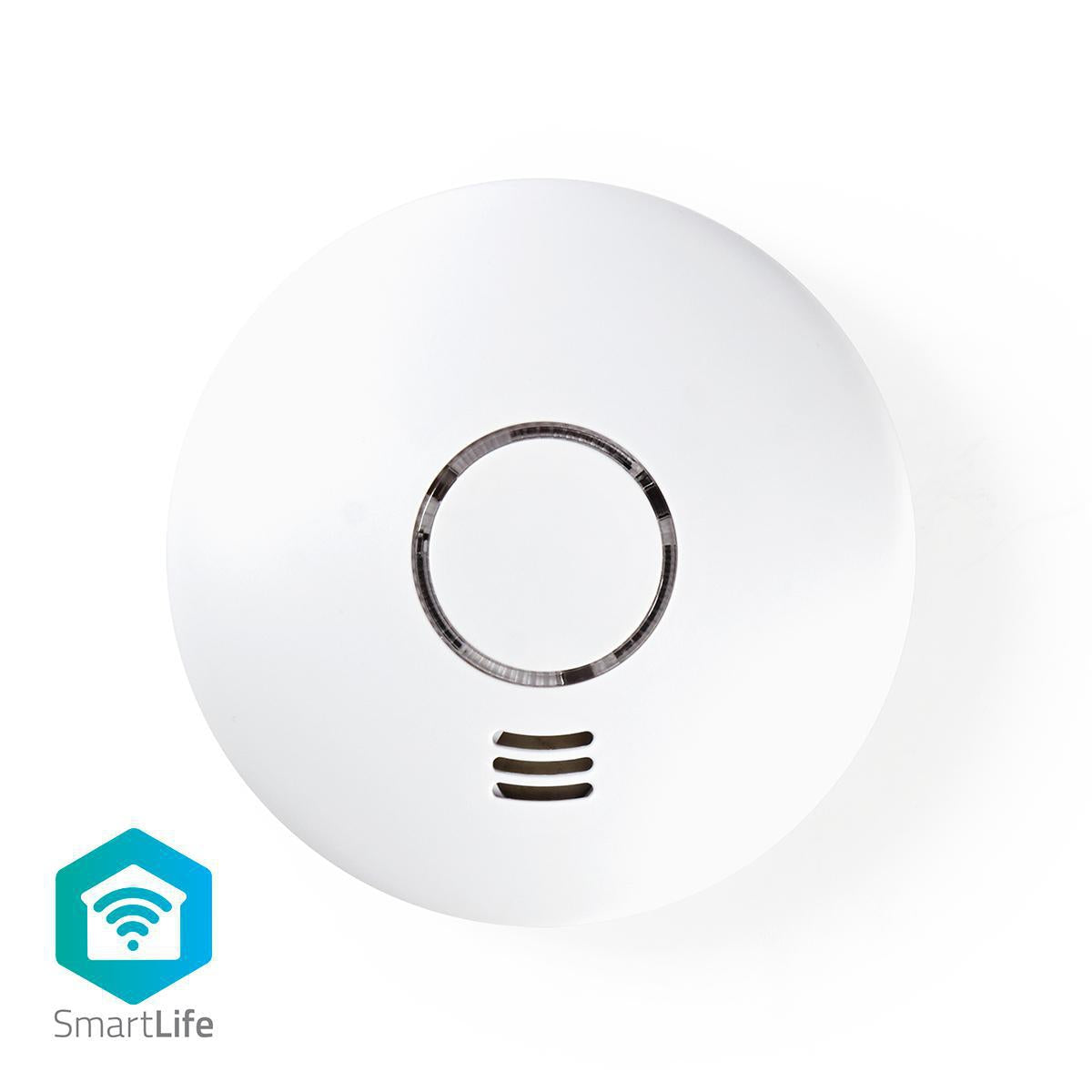 SmartLife Smoke Detector | Wi-Fi | Heat Sensor | Battery powered | Donor life cycle: 10 years | EN 14604 | Max. battery life: 24 months | 85 dB| White | 1 pc.