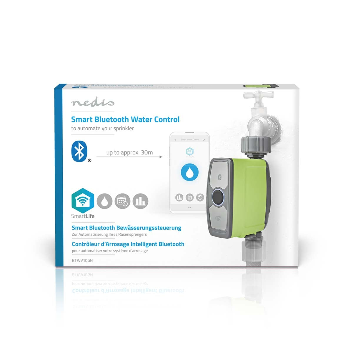 SmartLife Water Control | Bluetooth® | Battery powered | IP54 | Maximum water pressure: 8 Bar | Android™ / IOS